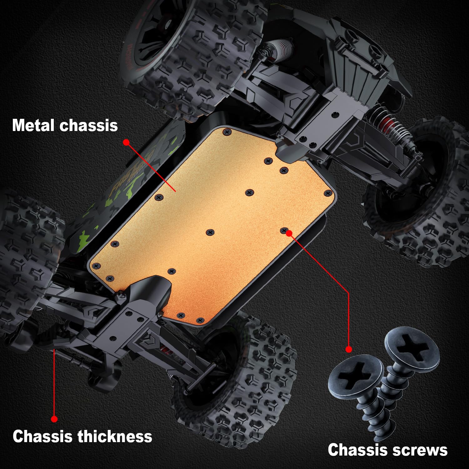 1/14 Brushless RC Cars for Adults Fast 50+ mph, RC Trucks 4x4 Offroad Waterproof, Electric Powered High Speed Remote Control Car, Fast Extreme All Terrain RC Truggy with 3S Battery for Snow Sand - Image 2