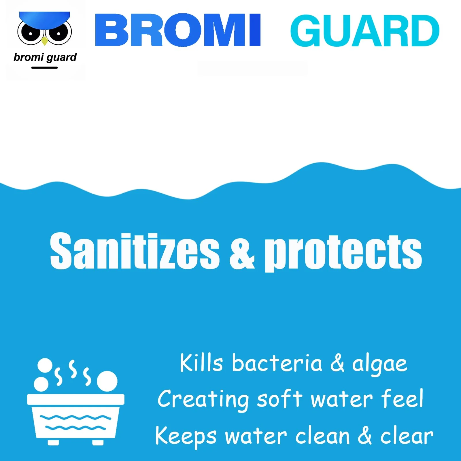 【10 lbs】 1-Inch Bromine Tabs, Chemical Sanitizer for Spas & Hot Tubs, Bromine Chemical Tabs - Image 3