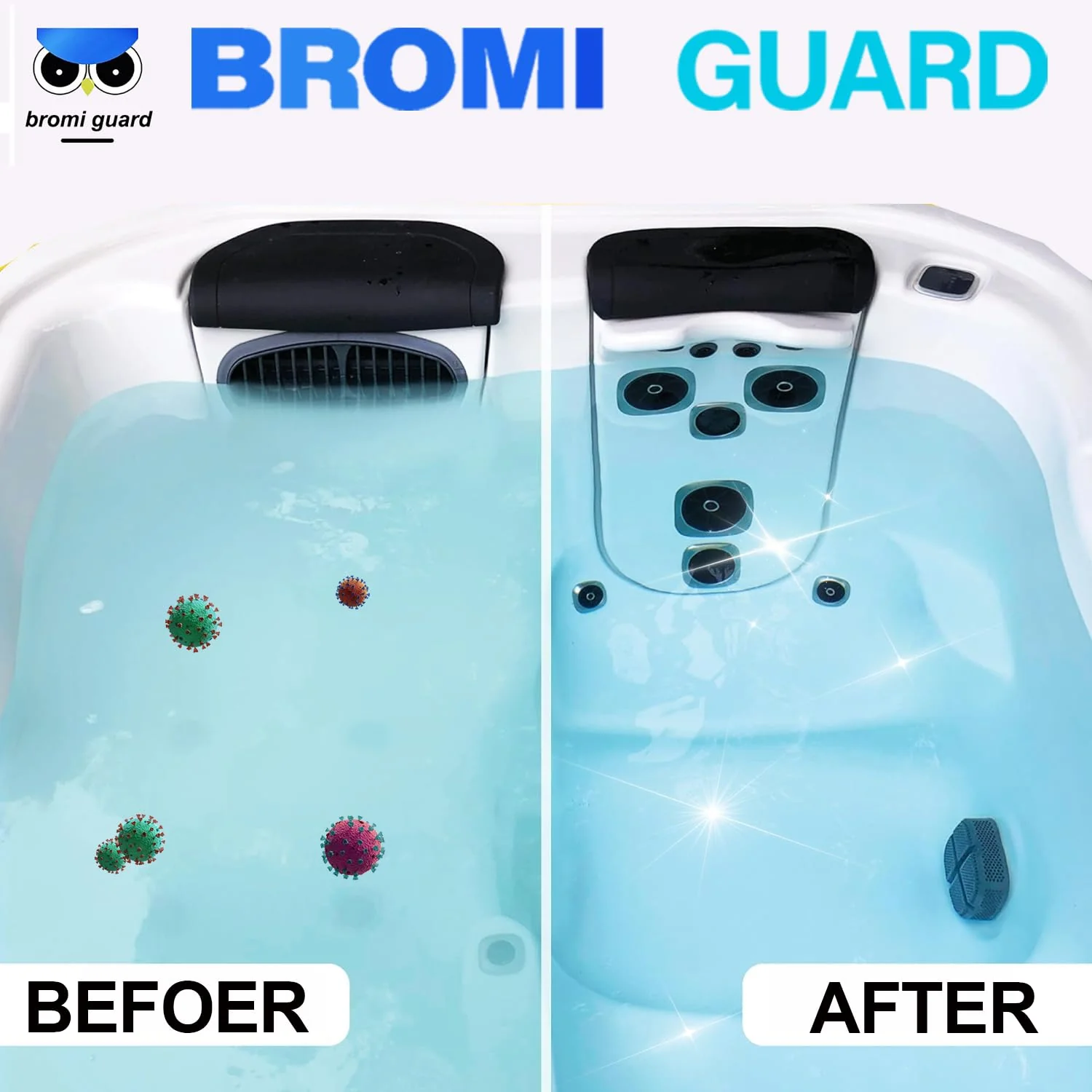 【10 lbs】 1-Inch Bromine Tabs, Chemical Sanitizer for Spas & Hot Tubs, Bromine Chemical Tabs - Image 5