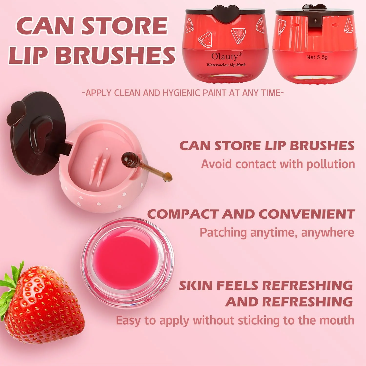 10 PCS Bee Lip Balm Honey Pot, Strawberry, Watermelon, Apple Lime, Cherry, Mint, Coconut, Aloe, Grapes & Peach Flavors, Honey Lip Balm Bulk, Moisturizing Lip Mask Overnight, Mothers Day Gifts - Image 4