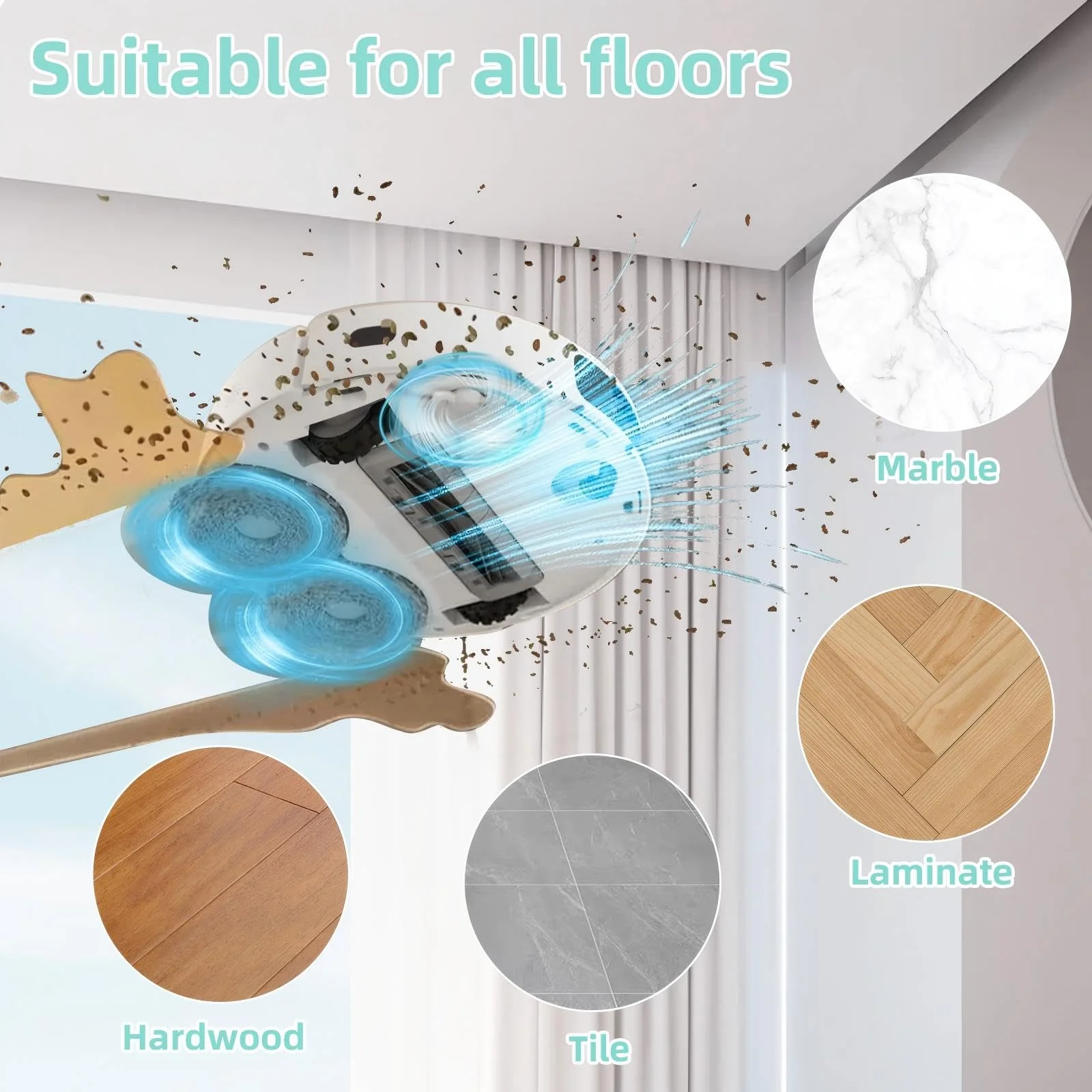 1000 ml Floor Cleaning Solution for Dreame L10 Ultra / L20 Ultra / L30 Ultra / L40 Ultra / L50 Ultra / X50 Ultra / X40 Ultra /X40 Master /X30 Ultra Series Vacuum Robot, Vacuum Cleaner Detergent Refill - Image 4