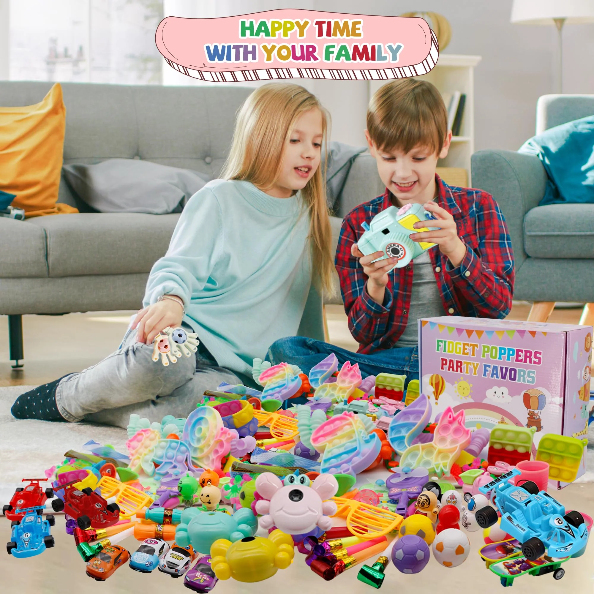1000+ PCS Party Favors for Kids, Fidget Toys Pack, Birthday Gift,Christmas Stocking Stuffers,Christmas Gift,Treasure Box, Goodie Bag Stuffers, Carnival Prizes,Pinata Filler Sensory Toy for Classroom - Image 3