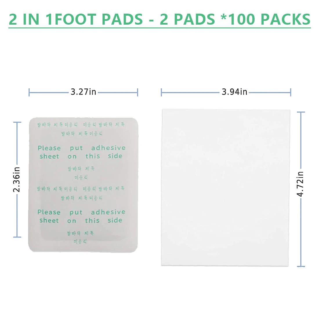 100PCS Natural Bamboo Vinegar Foot Pads Foot and Body Care | Deep Cleansing Foot Paches for Stress Relief, Better Sleep Suitable for Travel or Home Use - Image 6