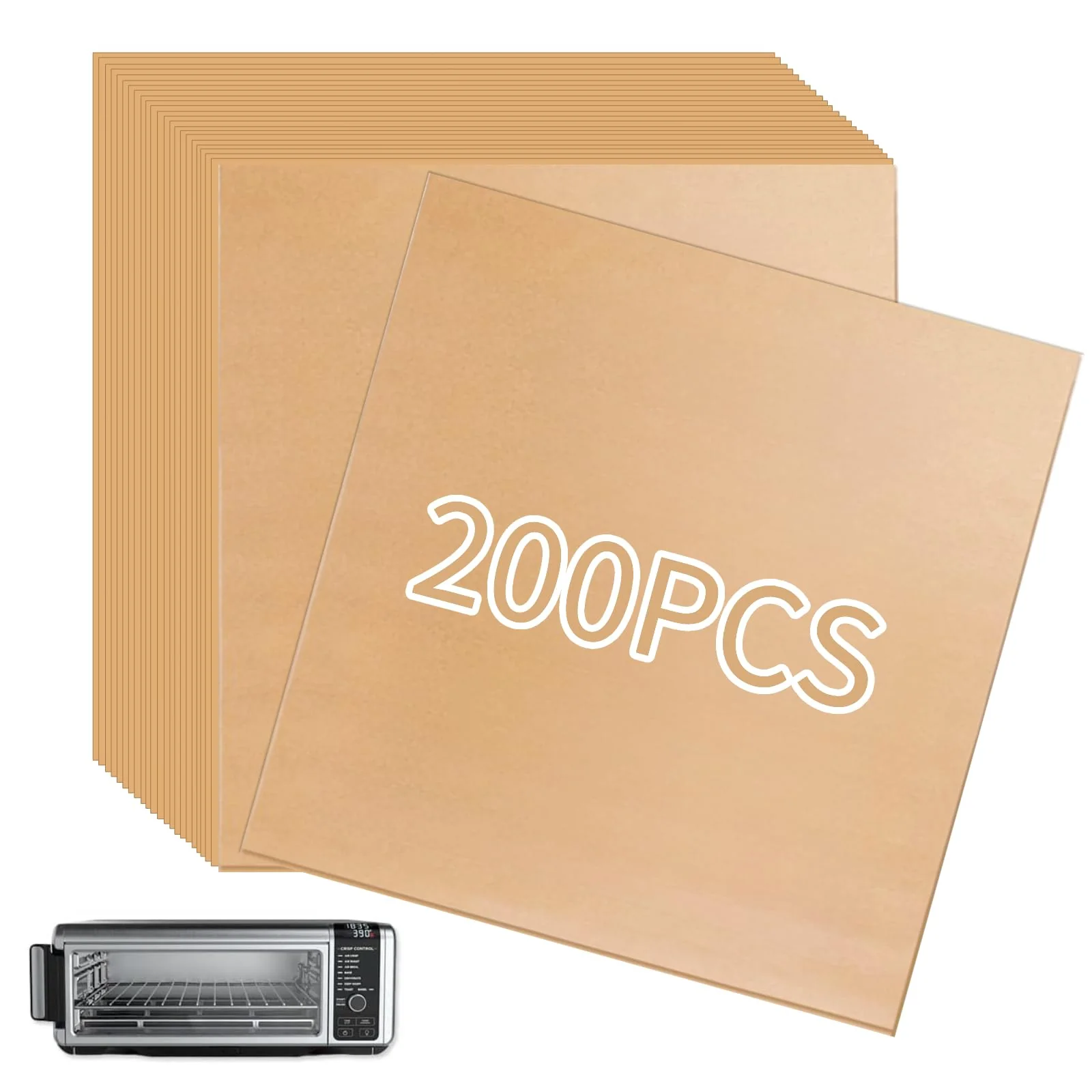 12-inch Air Fryer Parchment Paper Squares for Ninja Air Fryer SP101 Oven, 200 Pcs