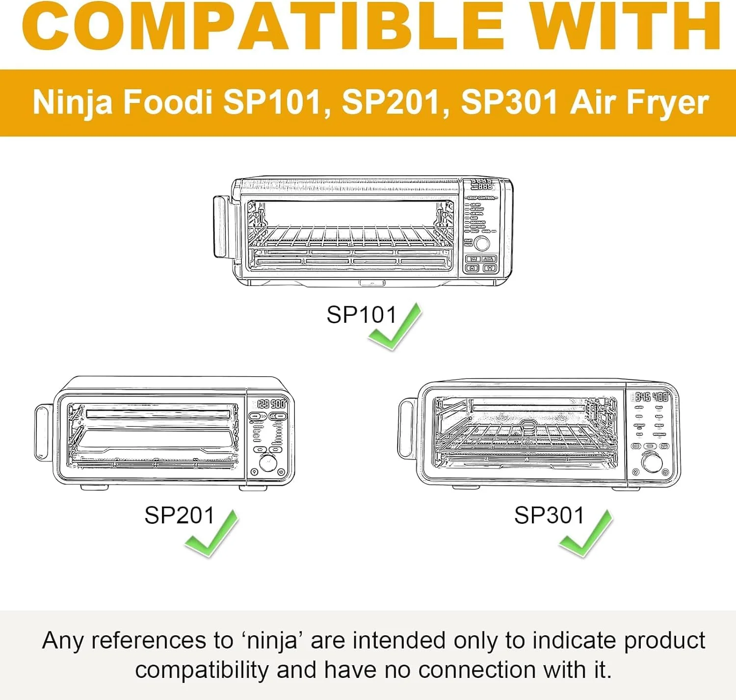 12-inch Air Fryer Parchment Paper Squares for Ninja Air Fryer SP101 Oven, 200 Pcs - Image 5