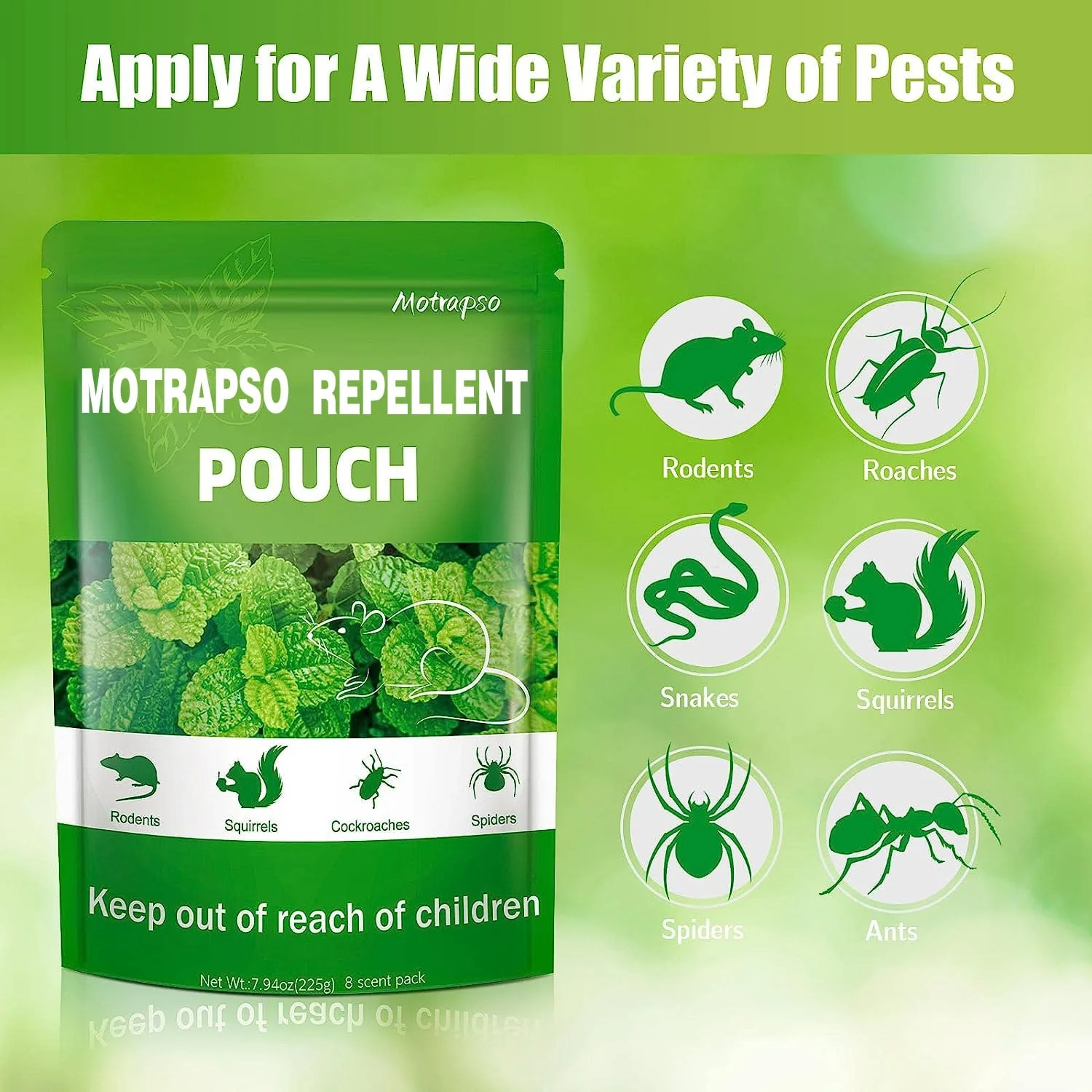 12 Pack Mouse Repellent Natural Peppermint Oils Rat Repellent Pouches, Mice Repellent - Image 2
