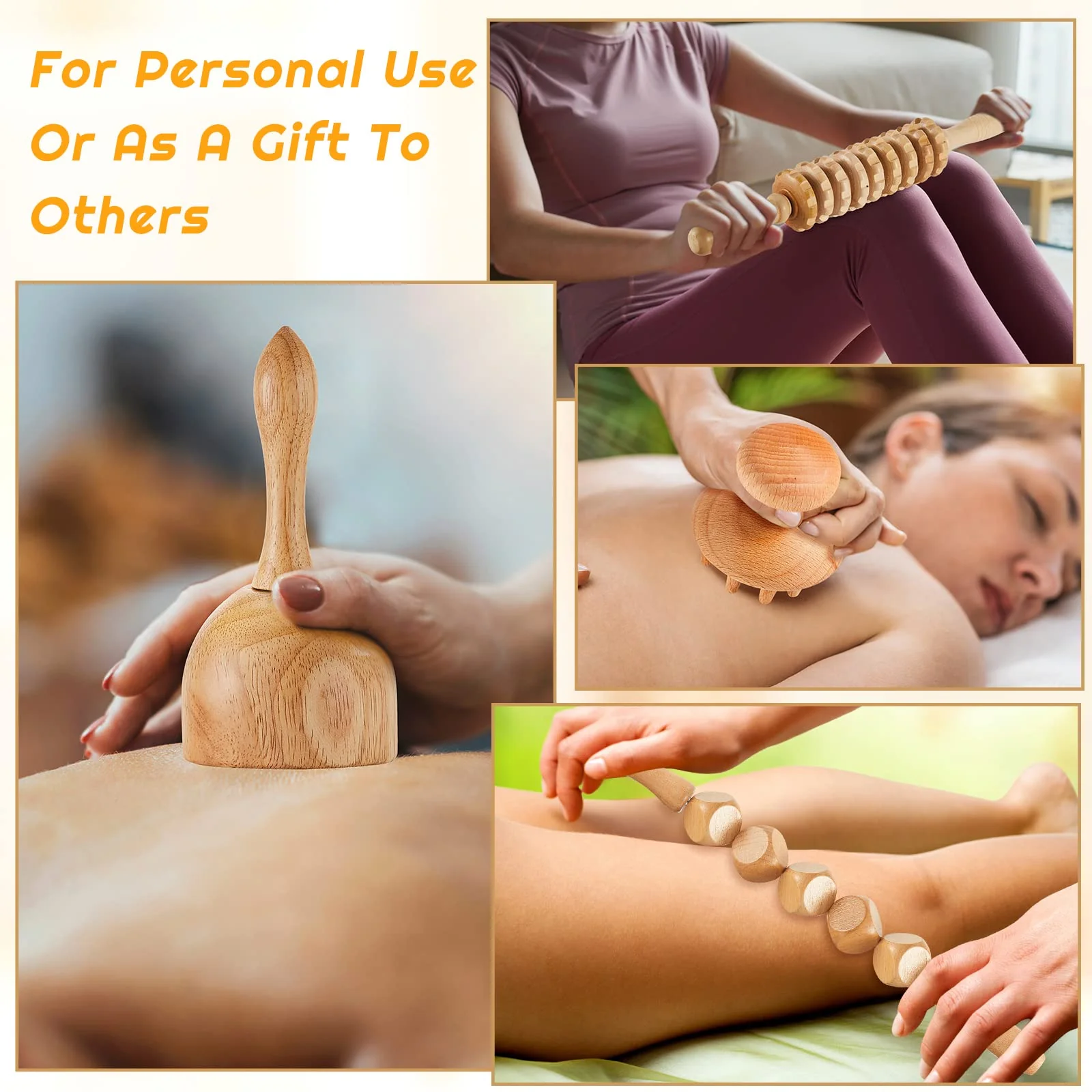 16-in-1 Wood Therapy Massage Tools Set Maderoterapia Kit Therapy Tools for Body Sculpting Muscle Pain Relief Lymphatic Drainage Women Face Wood Roller Fascia Massage - Image 6