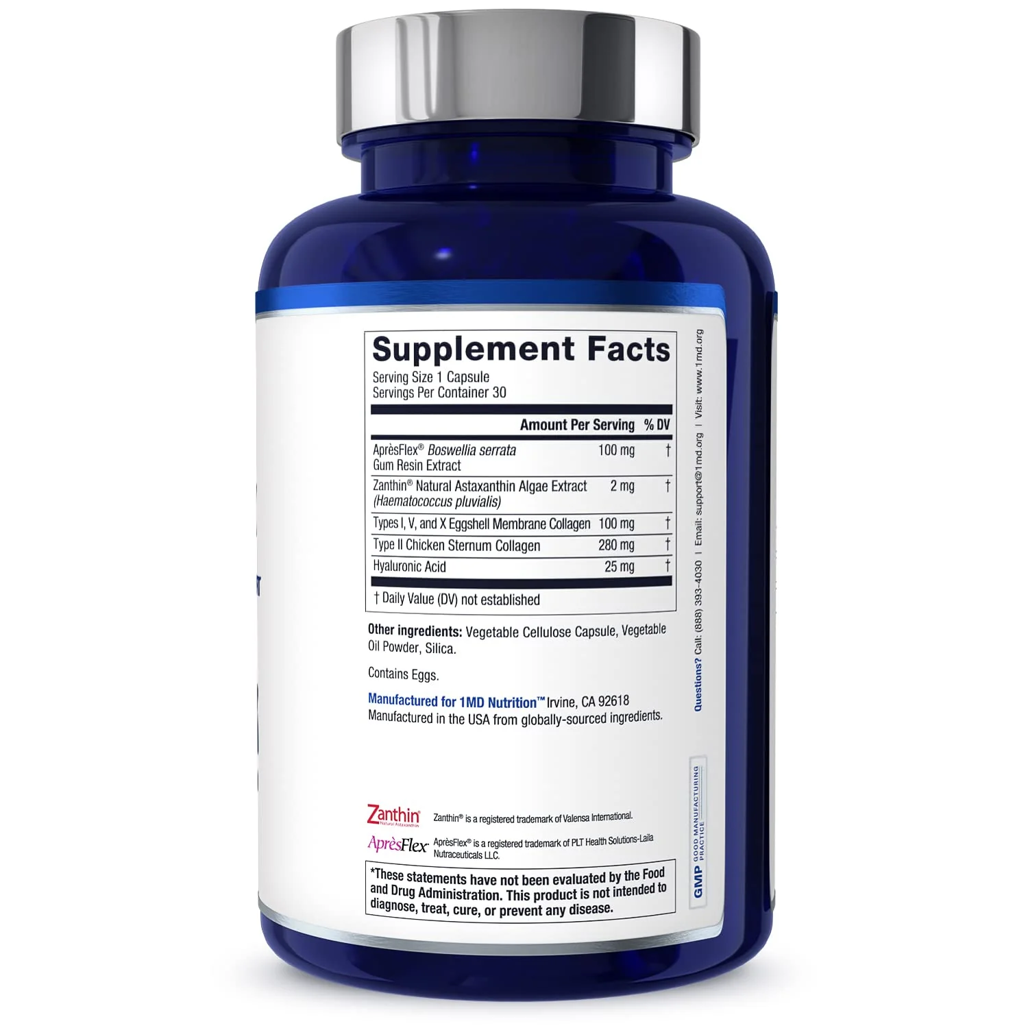 1MD Nutrition MoveMD - Health Supplement for Joint Discomfort & Support - Our Collagen Pills are Skillfully Formulated for Women & Men w/Hyaluronic Acid & Astaxanthin - Image 4