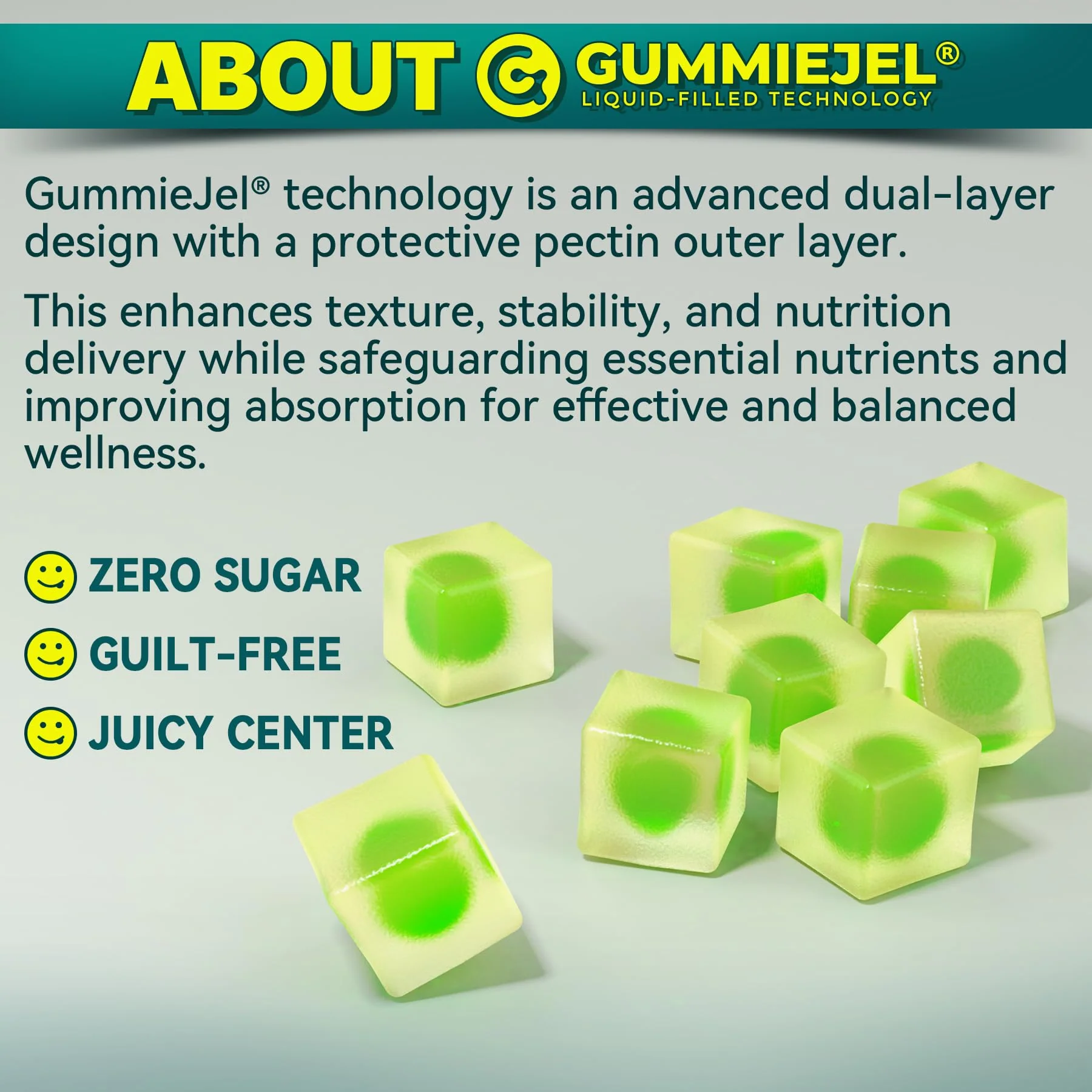 2 Pack Algae Omega 3 Gummies 1000mg, Plant Based DHA 460mg & EPA 230mg, Omega 3 Fish Oil Alternative for Adults, Plus MethylFolate, Vitamin B12, Phosphatidylserine, No Fishy Taste, Vegan, Sugar Free - Image 3
