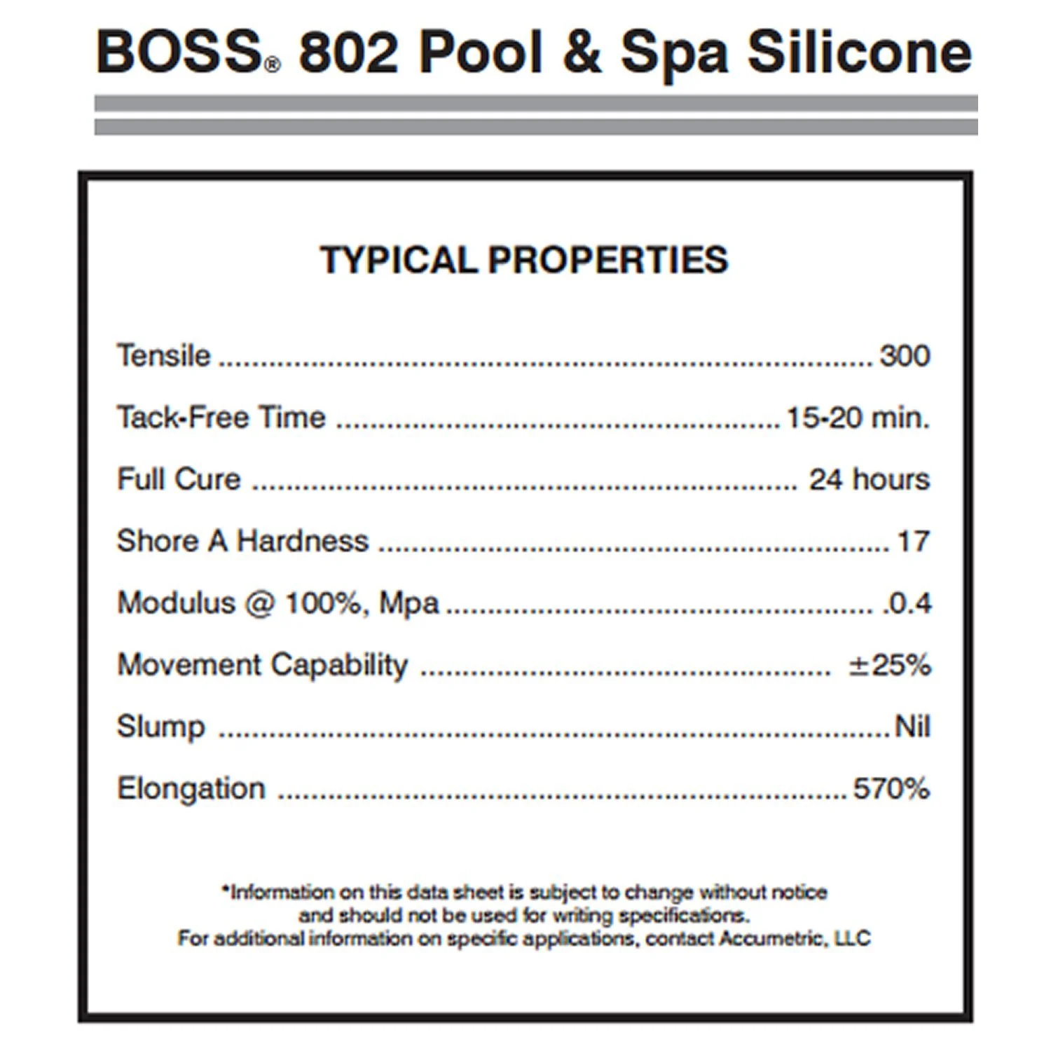 2-Pack Boss 802 Clear Pro Grade Silicone Sealant for Pool, spa, Household - 2 x 280ML. Tubes - Image 2