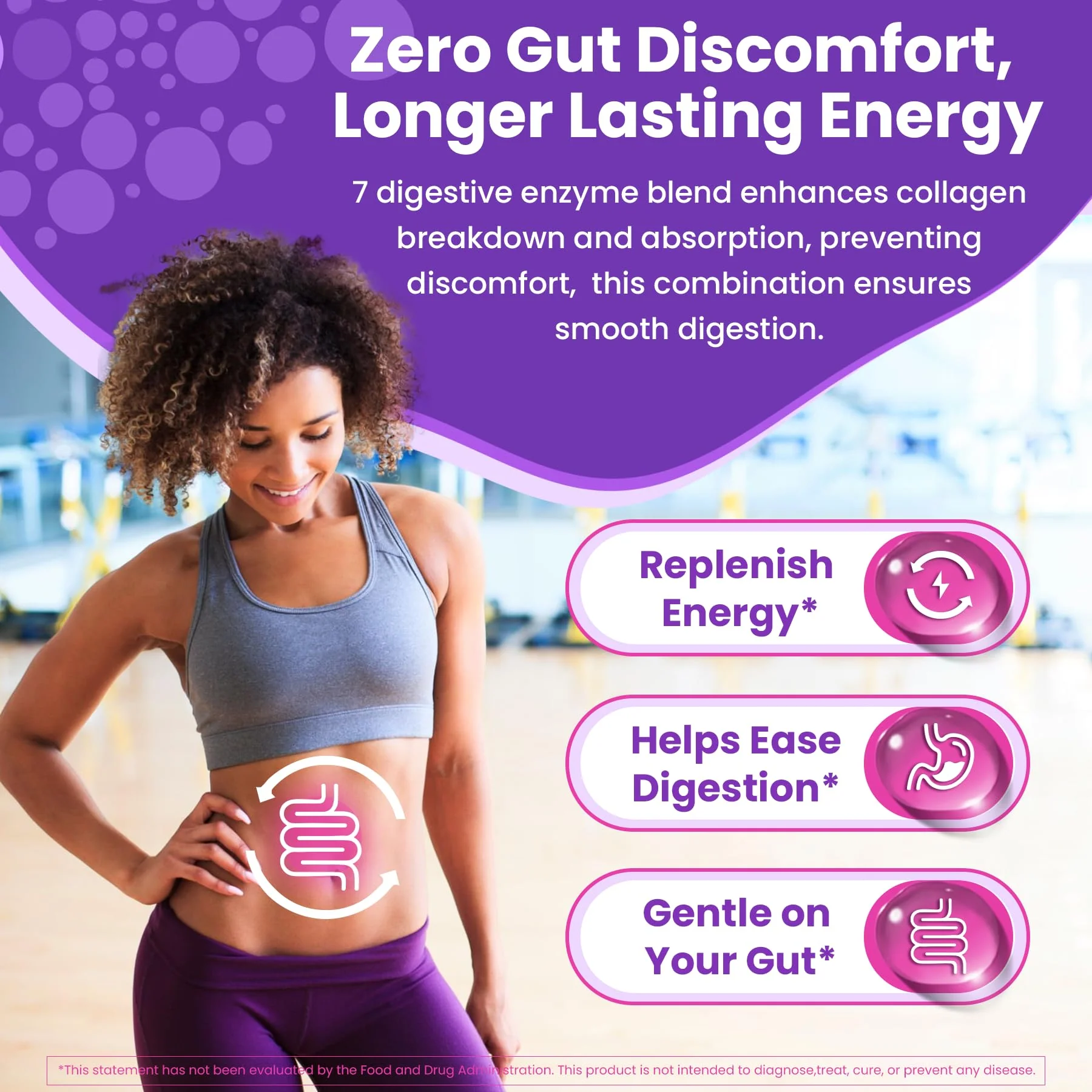 2 Pack Collagen Gummies for Women & Men 3000mg, Hydrolyzed Collagen Peptides with Antioxidant Blend & Digestive Enzymes, Multi Collagen (Type I,II,III,V,X) for Anti-Aging, Hair, Skin, Nails,Sugar Free - Image 6