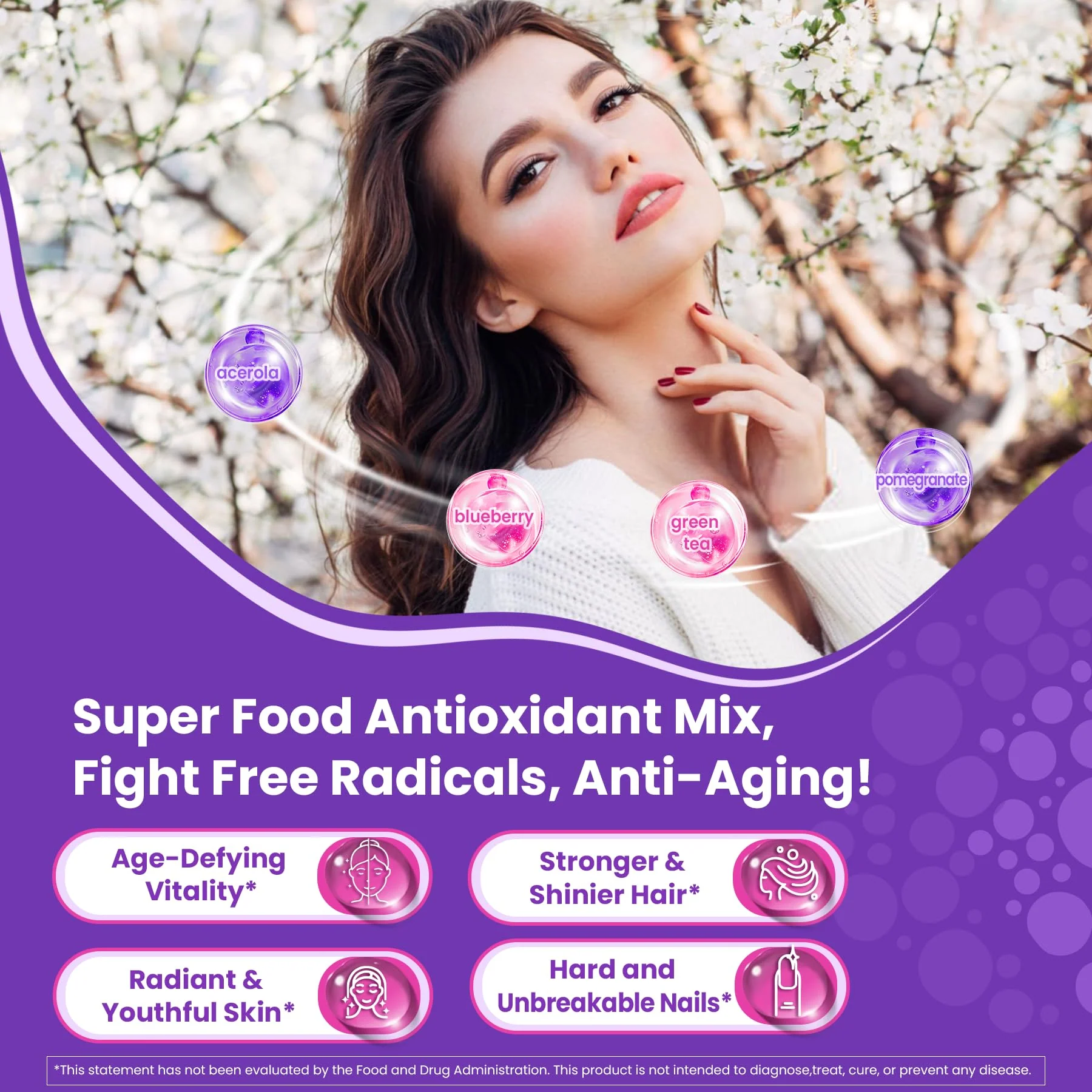 2 Pack Collagen Gummies for Women & Men 3000mg, Hydrolyzed Collagen Peptides with Antioxidant Blend & Digestive Enzymes, Multi Collagen (Type I,II,III,V,X) for Anti-Aging, Hair, Skin, Nails,Sugar Free - Image 7