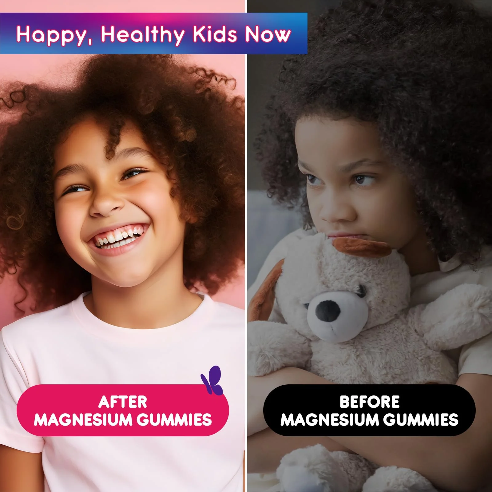 2 Pack Kids Magnesium Gummies, Magnesium Glycinate Gummies for Kids & Adults with L-Theanine, Chamomile, Vitamin D, B6 for Sleep, Relaxation, Brain & Muscle, Sugar Free Raspberry - Image 5