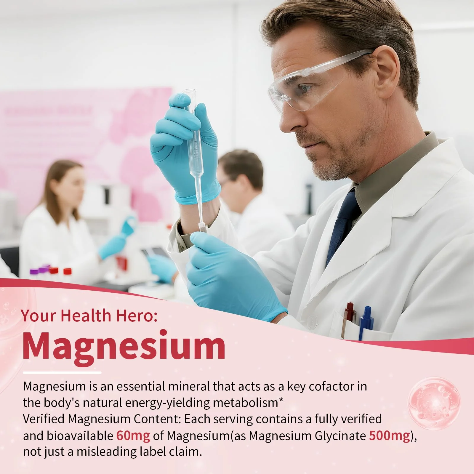 2 Pack Potassium Magnesium Gummies, Sugar Free Potassium Supplement Magnesium Glycinate 500mg, Ashwagandha, Vitamins D3, C, B6, Calcium & Zinc for Sleep, Leg Cramps & Muscle Relaxation-120 Count - Image 5