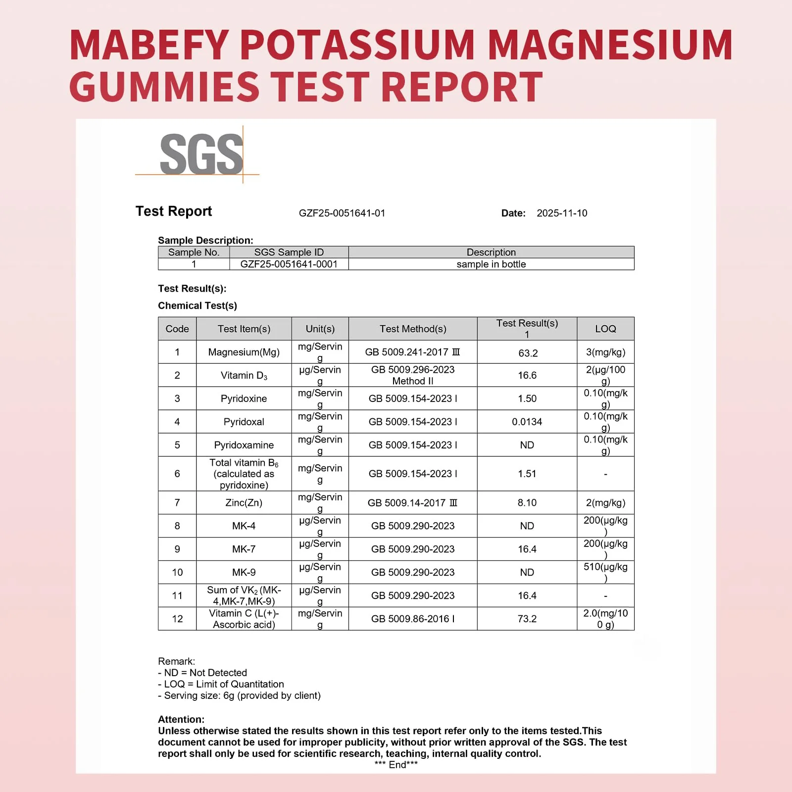 2 Pack Potassium Magnesium Gummies, Sugar Free Potassium Supplement Magnesium Glycinate 500mg, Ashwagandha, Vitamins D3, C, B6, Calcium & Zinc for Sleep, Leg Cramps & Muscle Relaxation-120 Count - Image 6