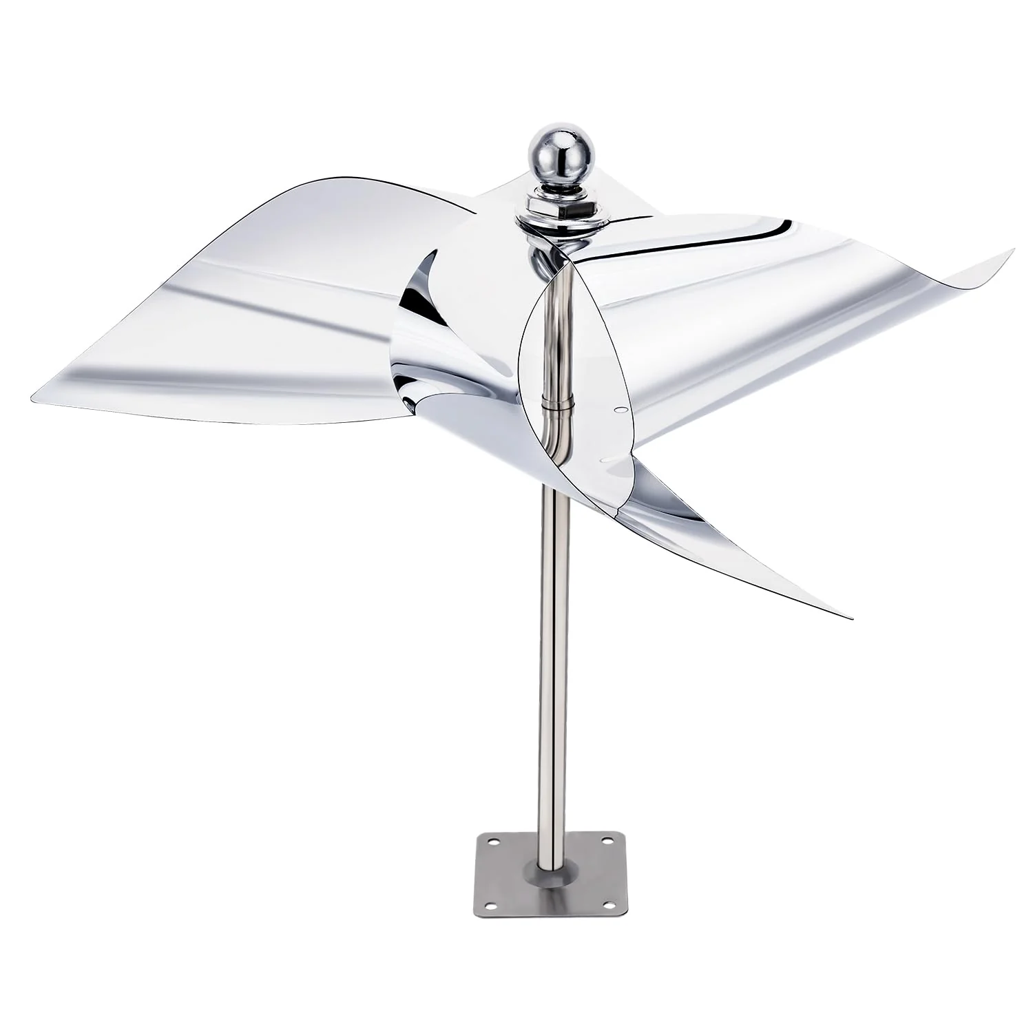 2 Pack Windmill Bird Repellent Reflectors, Spinner Bird Deterrent, Bird Repellent Devices Outdoor to Keep All Birds Away Like Woodpecker and Pigeon - Image 2