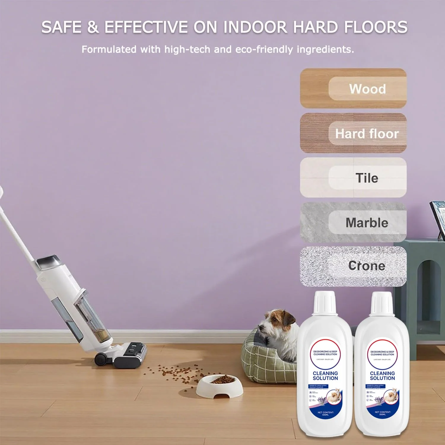 2 Packs Floor Cleaner Lavender Scent Compatible with Tineco Cleaning Solution Rifill Deep Cleaning for Tineco Vacuum Mop Solution, for iFloor Series & Floor One Cleaner Solution, Residue & Streak Free - Image 3