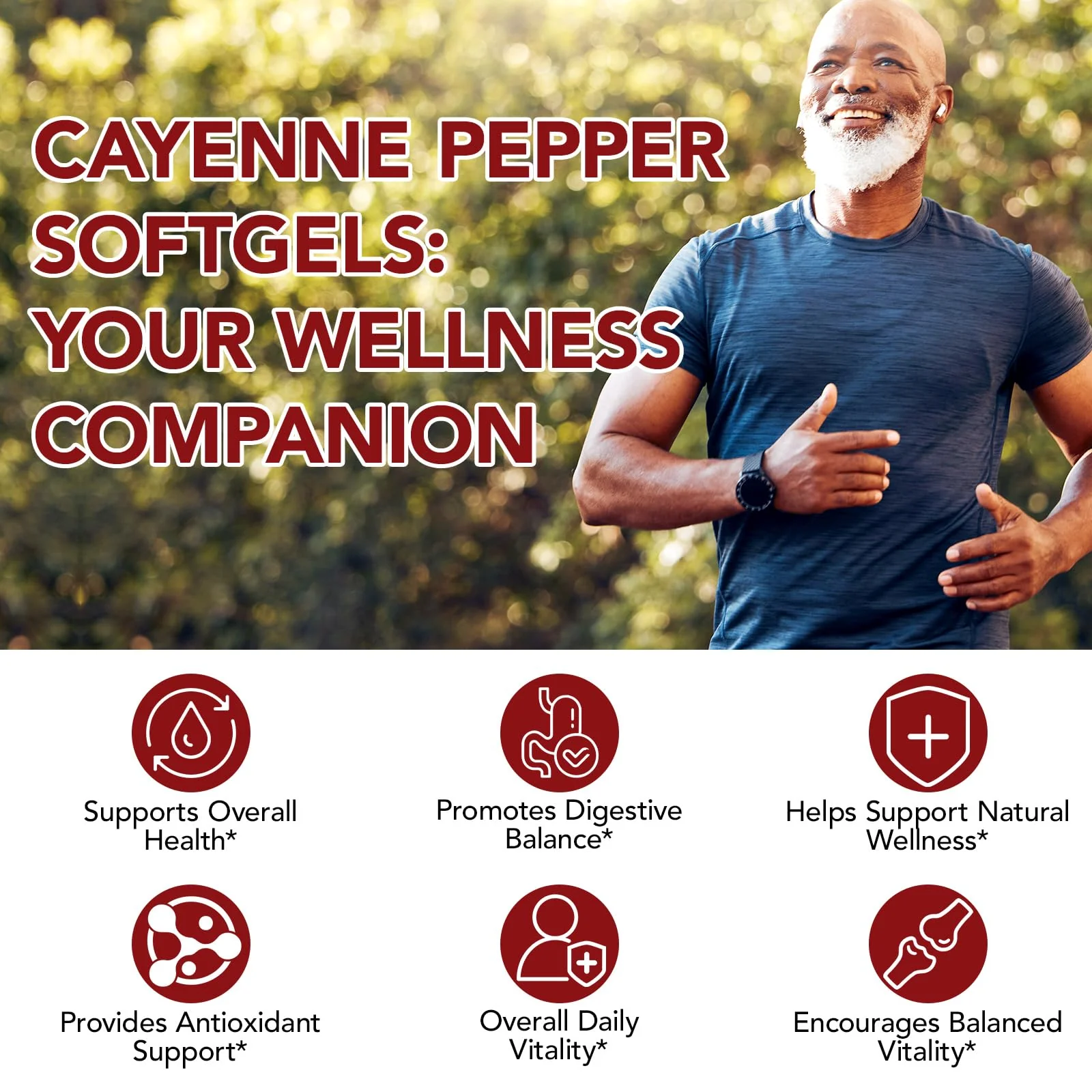 2 PCS Cayenne Pepper Softgels Supplement | 12-in-1 3000mg per Serving with Vitamins D3, K2 & E | Supports Healthy Circulation & Daily Energy | Features Hawthorn, Beetroot & Turmeric | 240 Capsules - Image 7
