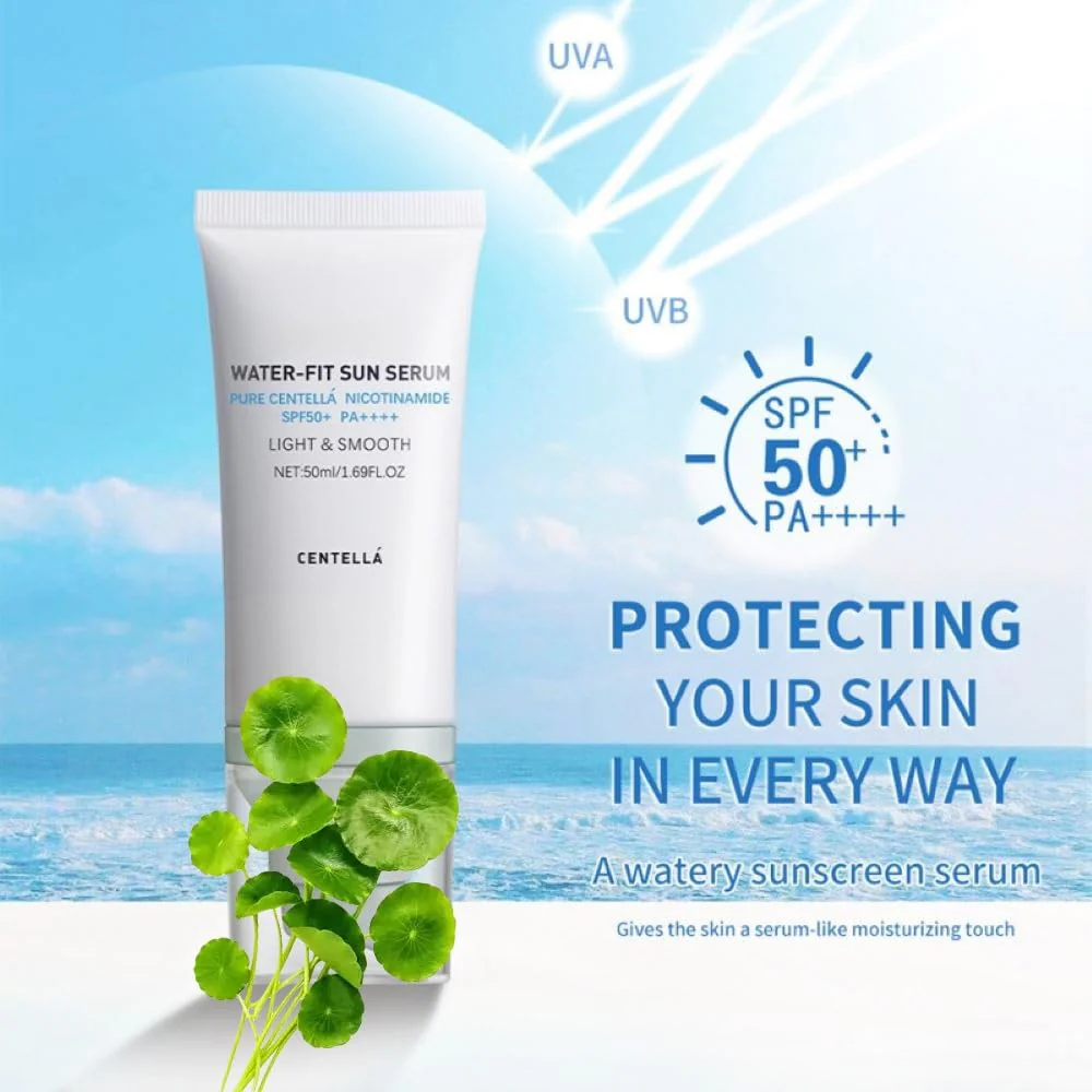 2 Pcs Centella Sunscreen,Lightweight HydratingSPF50 Centella Sunscreen for All Skin Type and UV Defense. - Image 7