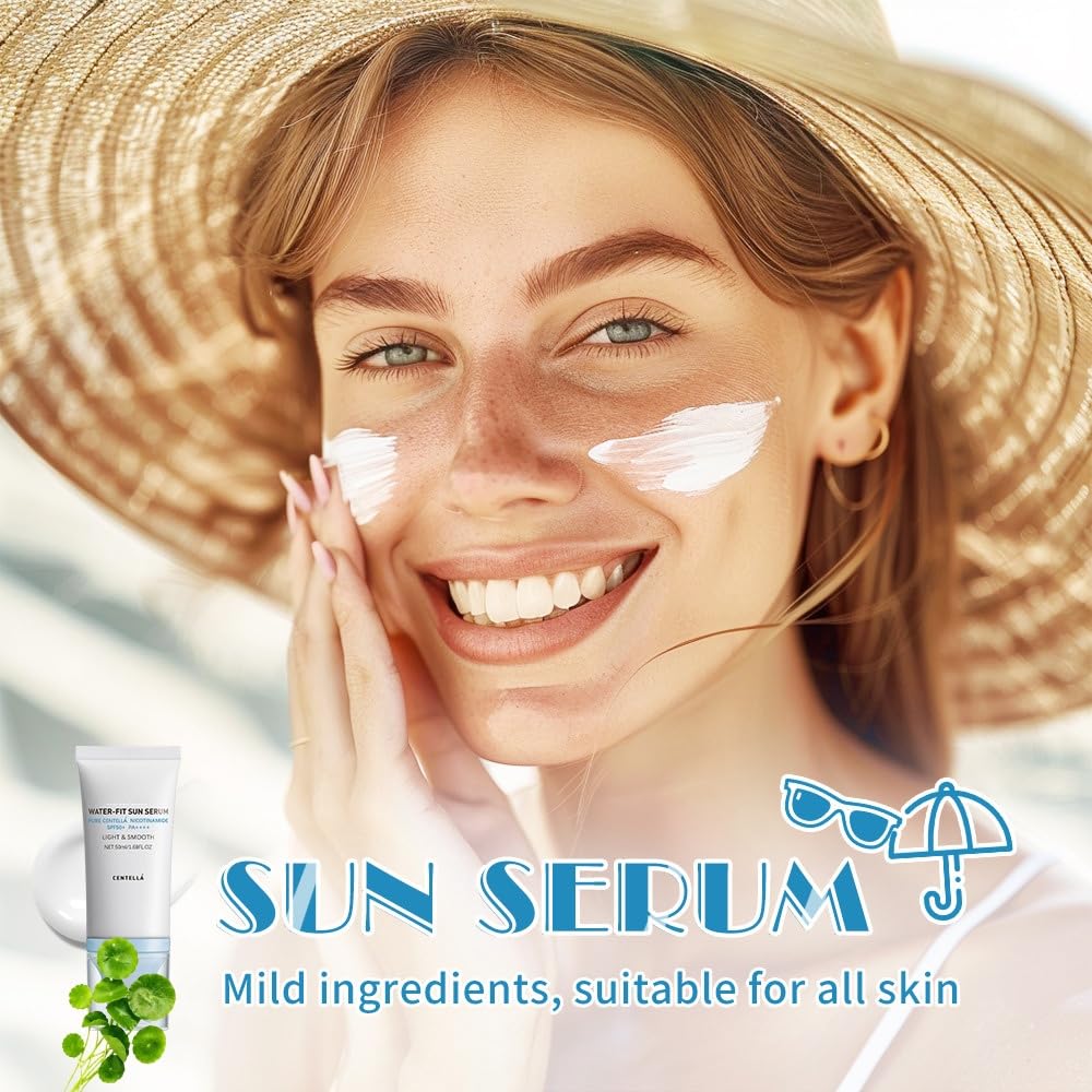 2 Pcs Centella Sunscreen,Lightweight HydratingSPF50 Centella Sunscreen for All Skin Type and UV Defense. - Image 8