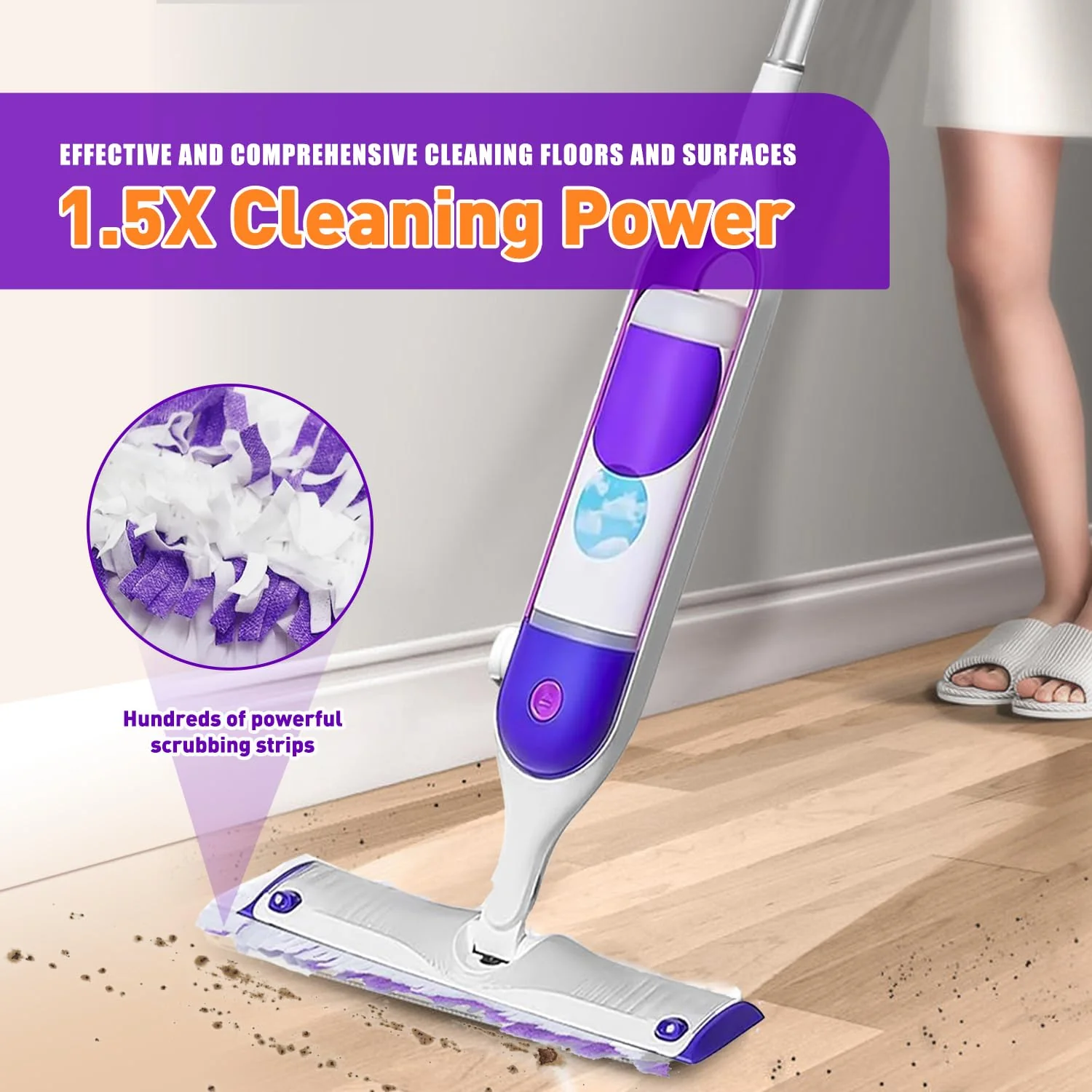 20 Count Power Mop Pads Refills for Swiffer PowerMop Multi-Surface Mopping Pad Disposable Replacement Mop Pads Compatible with Swiffer PowerMop,Safe on All Finished Floors. - Image 5