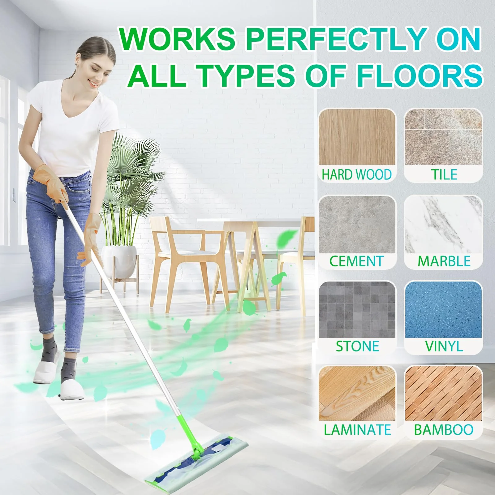 20 Count XL Wet Mopping Cloths for Swiffer Sweeper XL Mop - Disposable X-Large Wet Pad Refills - Multi-Surface Wet Wipes Mopping Pads Refill for Floor Cleaning.（Only Pads, not Including mop） - Image 5