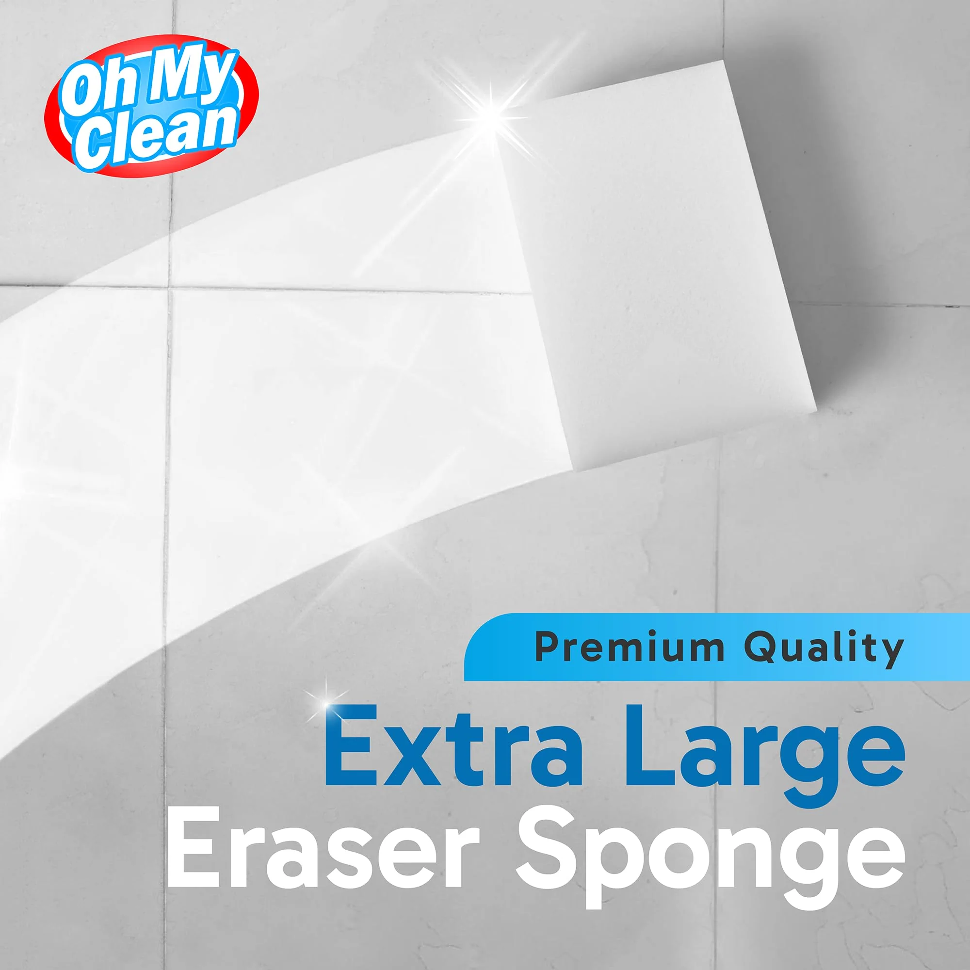 (20 Pack) Extra Large Eraser Sponge – Extra Thick, Long Lasting Magic Melamine Cleaning Sponges in Bulk – White Foam Pads for Walls, Kitchen, Bathroom, Floor & Baseboard Cleaner - Image 8
