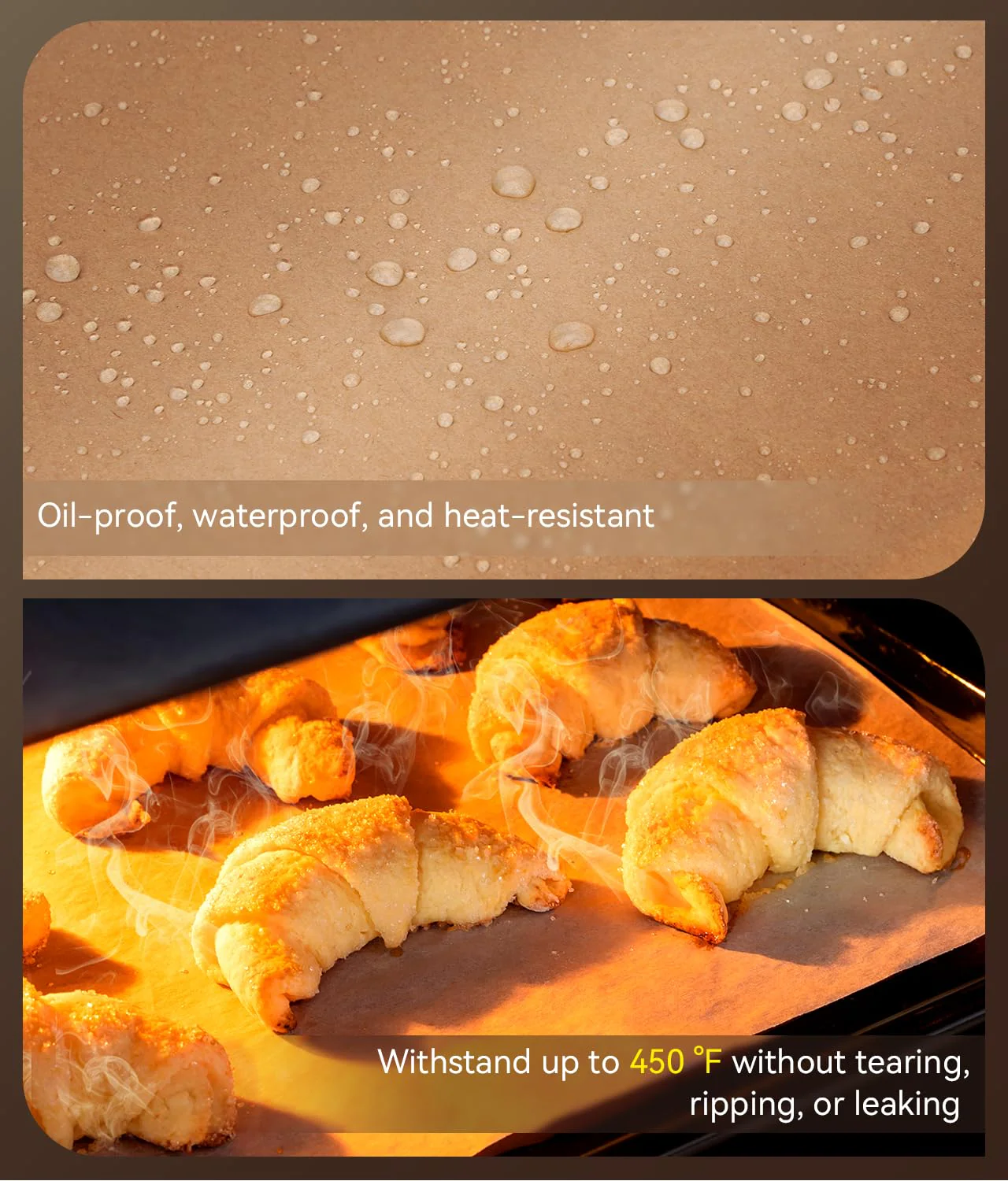 200 Pcs Parchment Paper Sheets, 9x13 In Non-Stick Precut Baking Parchment for Baking, Grilling, Air Fryer, Steaming, and More (Unbleached) - Quarter Sheet Size, Perfect for Bread, Cakes, Cookies - Image 4