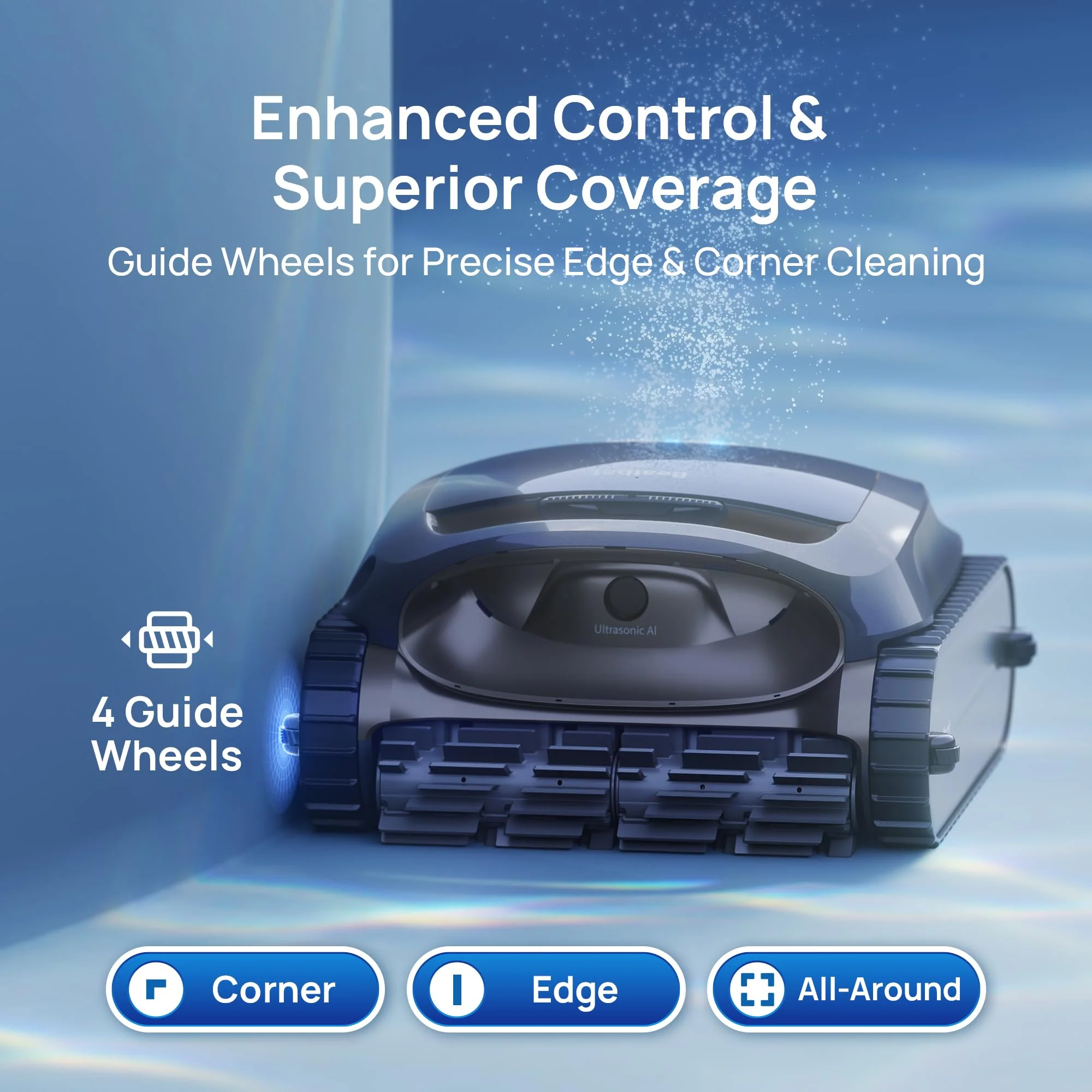 (2025 Upgrade) Beatbot AquaSense 2 Cordless Robotic Pool Vacuum Cleaner, Smart Surface Parking, Double-Pass Waterline Scrubbing, Cleans Floor, Walls and Waterline - Image 4