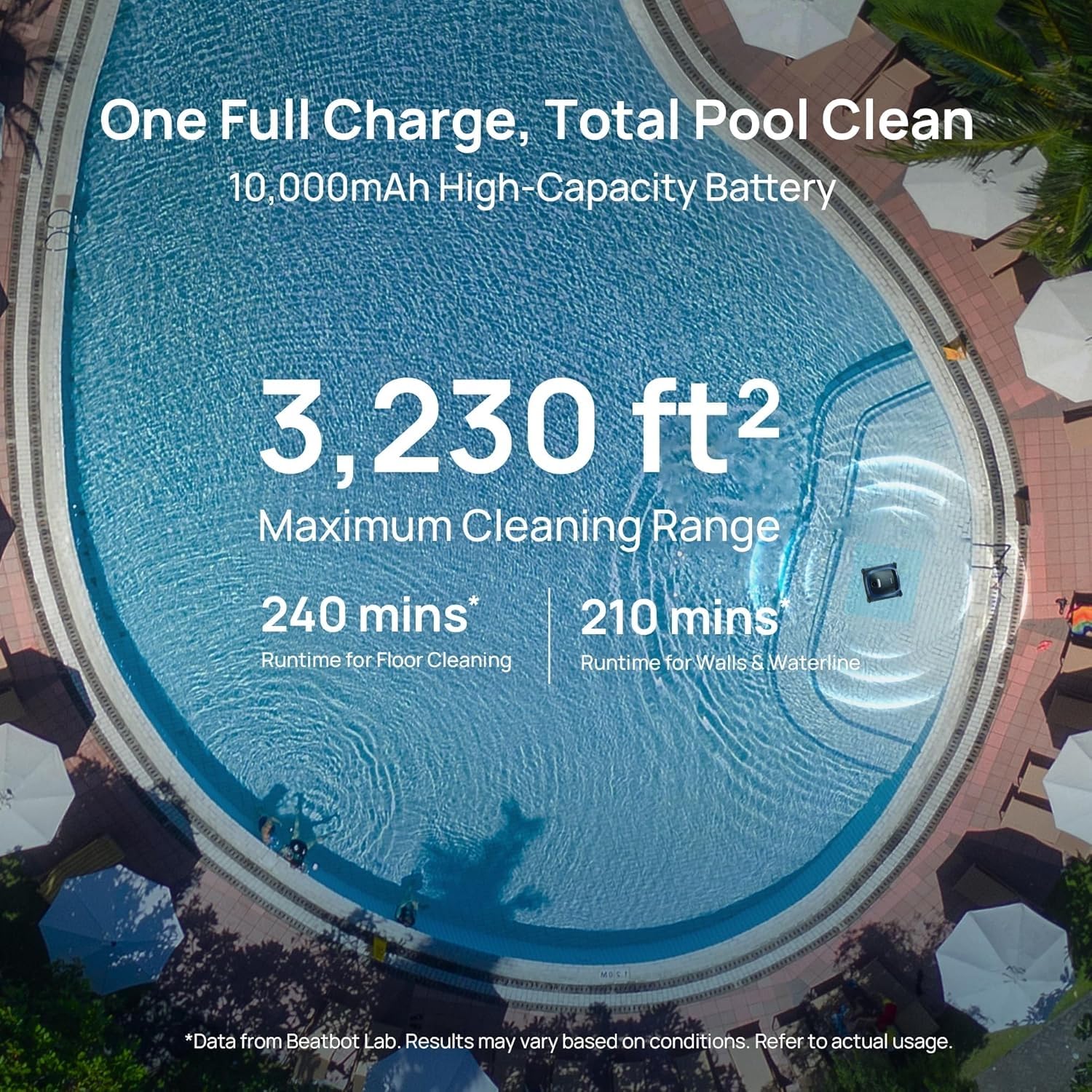 (2025 Upgrade) Beatbot AquaSense 2 Cordless Robotic Pool Vacuum Cleaner, Smart Surface Parking, Double-Pass Waterline Scrubbing, Cleans Floor, Walls and Waterline - Image 7