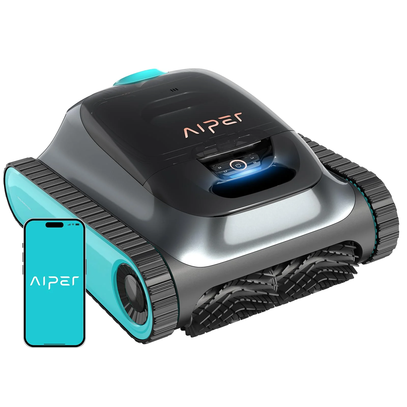 (2026 Upgrade) Aiper Scuba S1 Robotic Pool Cleaner, Wall & Waterline Cleaning, Double Filtration, Extended 180-Min Battery Life, Smart Navigation, App Support, OTA Upgrade