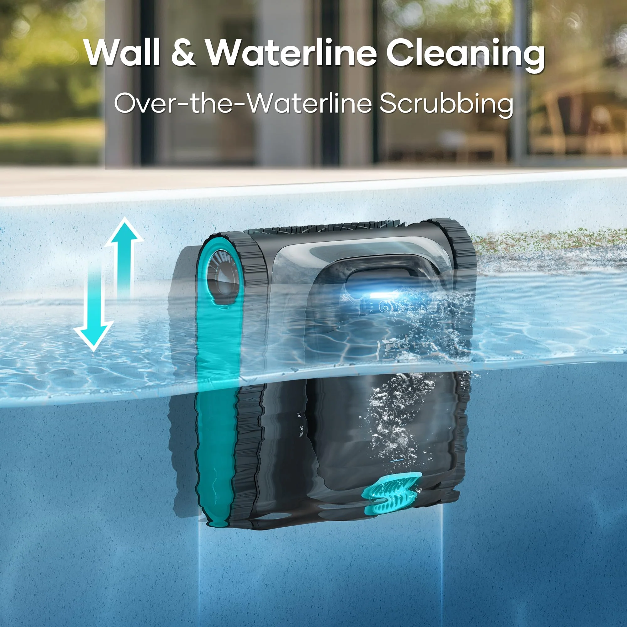(2026 Upgrade) Aiper Scuba S1 Robotic Pool Cleaner, Wall & Waterline Cleaning, Double Filtration, Extended 180-Min Battery Life, Smart Navigation, App Support, OTA Upgrade - Image 4
