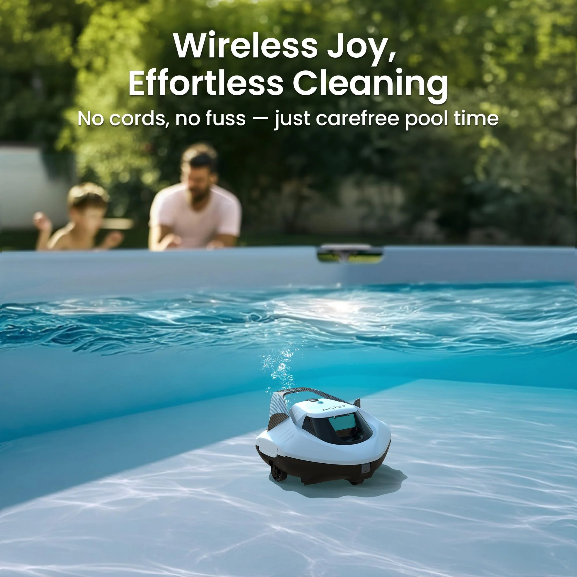 (2026 Upgrade) AIPER Seagull SE Cordless Robotic Pool Cleaner, Above Ground Pool Vacuum with LED Indicator, Lasts 100 Mins, Self-Parking, Ideal for Flat Pools up to 860 sq.ft - Image 6
