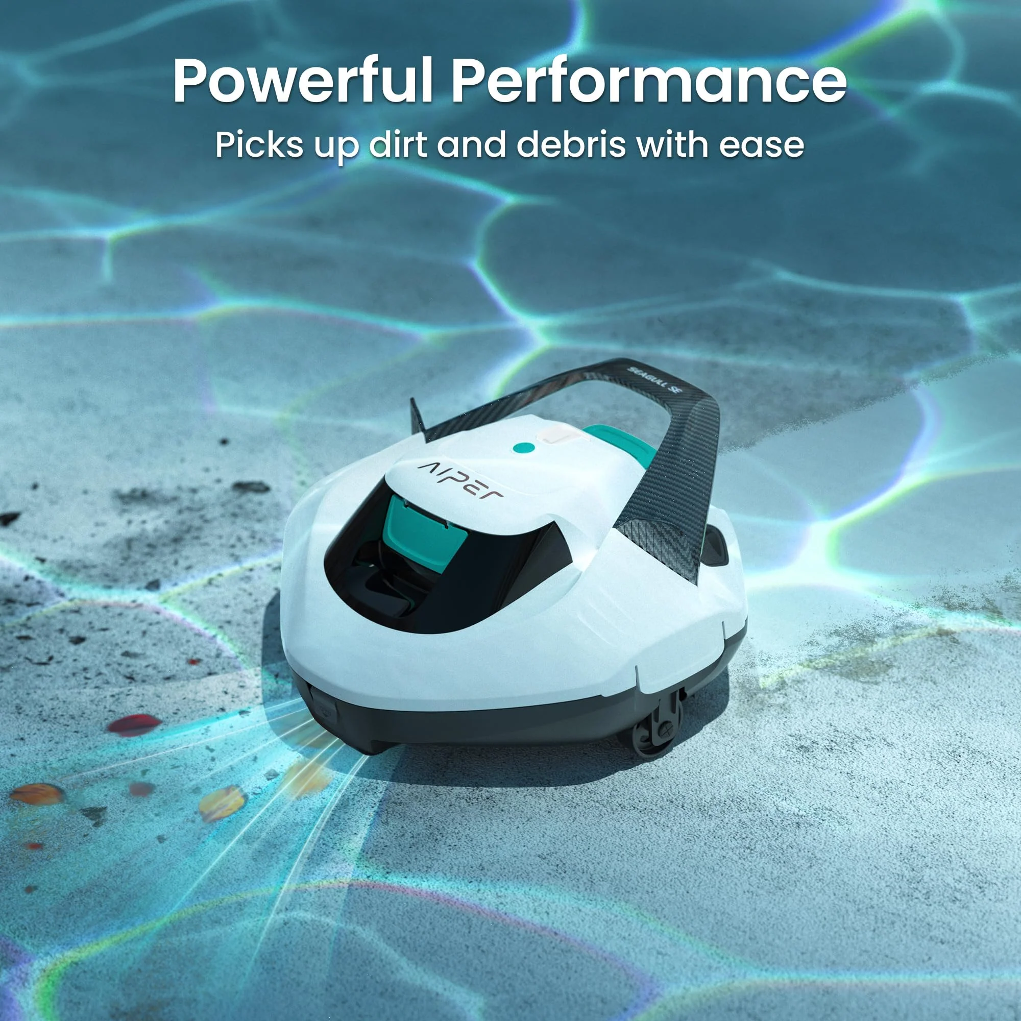 (2026 Upgrade) AIPER Seagull SE Cordless Robotic Pool Cleaner, Above Ground Pool Vacuum with LED Indicator, Lasts 100 Mins, Self-Parking, Ideal for Flat Pools up to 860 sq.ft - Image 8