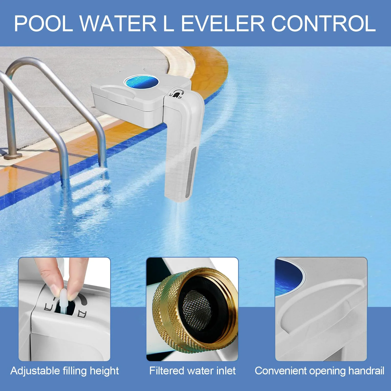 2026 Upgrade Automatic Pool Filler, Pool Water Leveler Auto Fill, Pool Auto Fill Float Valve, Water Leveler Control Sentry, Swimming Pool, Spa, Pond Water Leveler filler automatic, 5 Years Warranty - Image 5