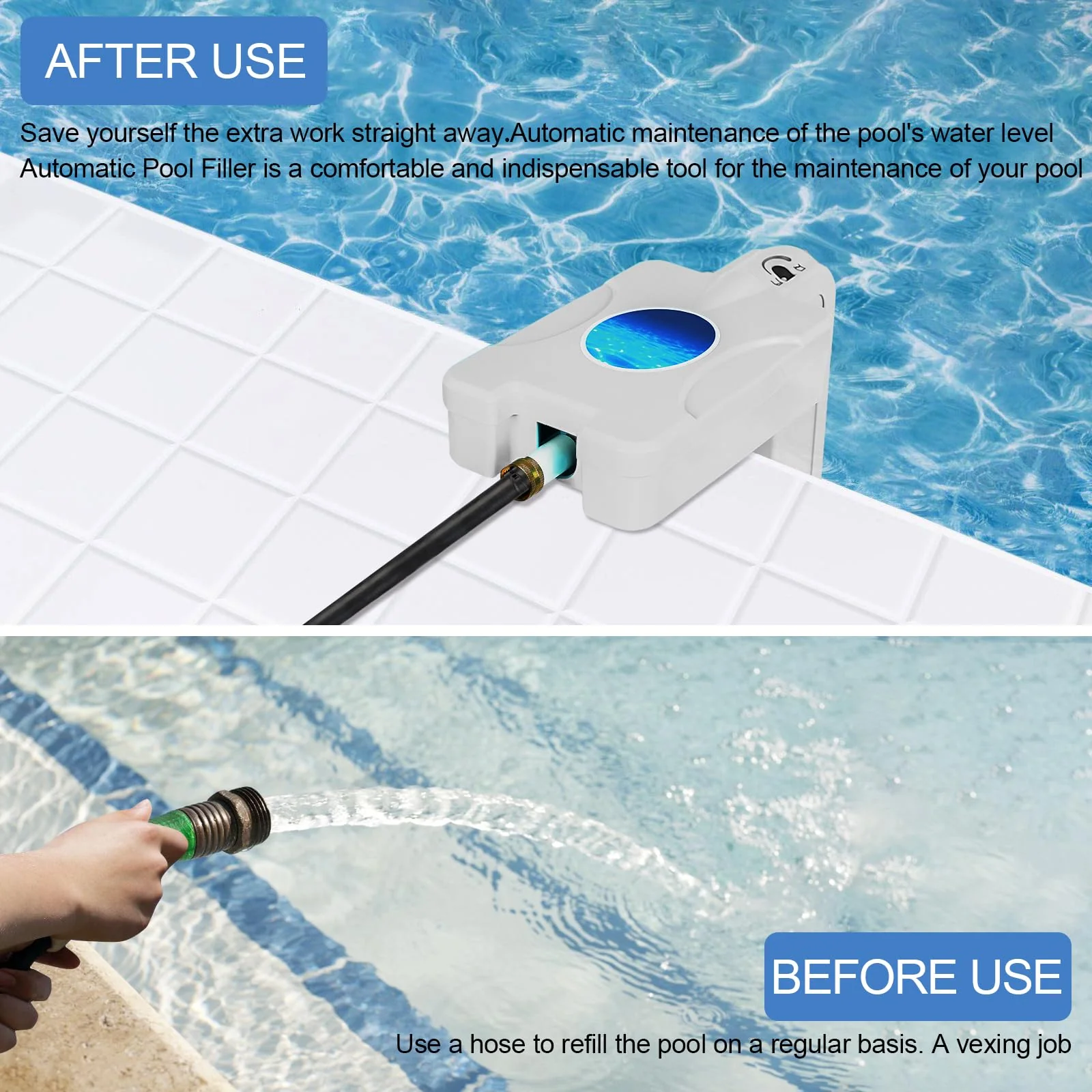 2026 Upgrade Automatic Pool Filler, Pool Water Leveler Auto Fill, Pool Auto Fill Float Valve, Water Leveler Control Sentry, Swimming Pool, Spa, Pond Water Leveler filler automatic, 5 Years Warranty - Image 7