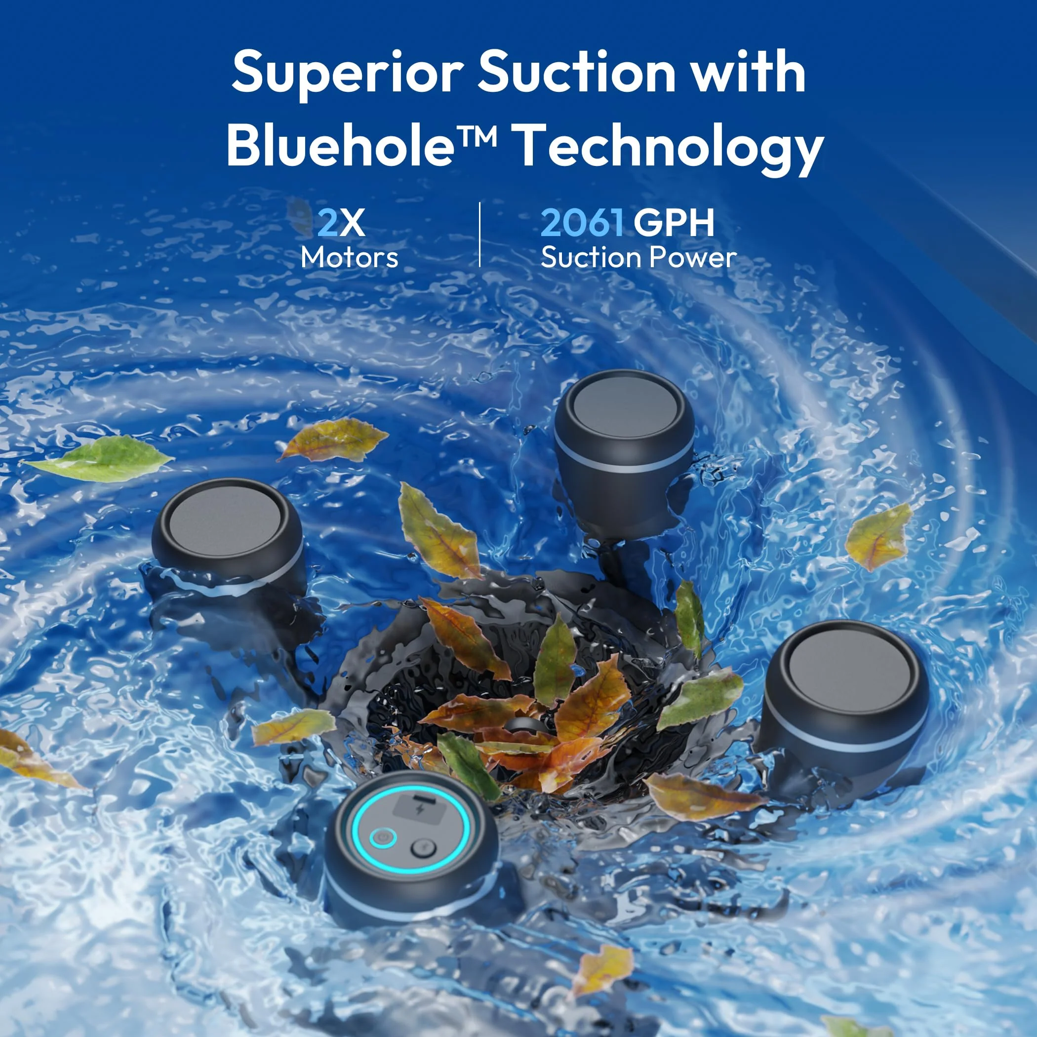 (2026 Upgrade) BUBLUE F10 Pool Surface Skimmer Robot, Pool Cleaner with App Control,Powerful Suction,5L Filter, Dual Cleaning Modes, AI Navigation,Ideal for In-Ground & Above-Ground Pools,Space Gray - Image 7