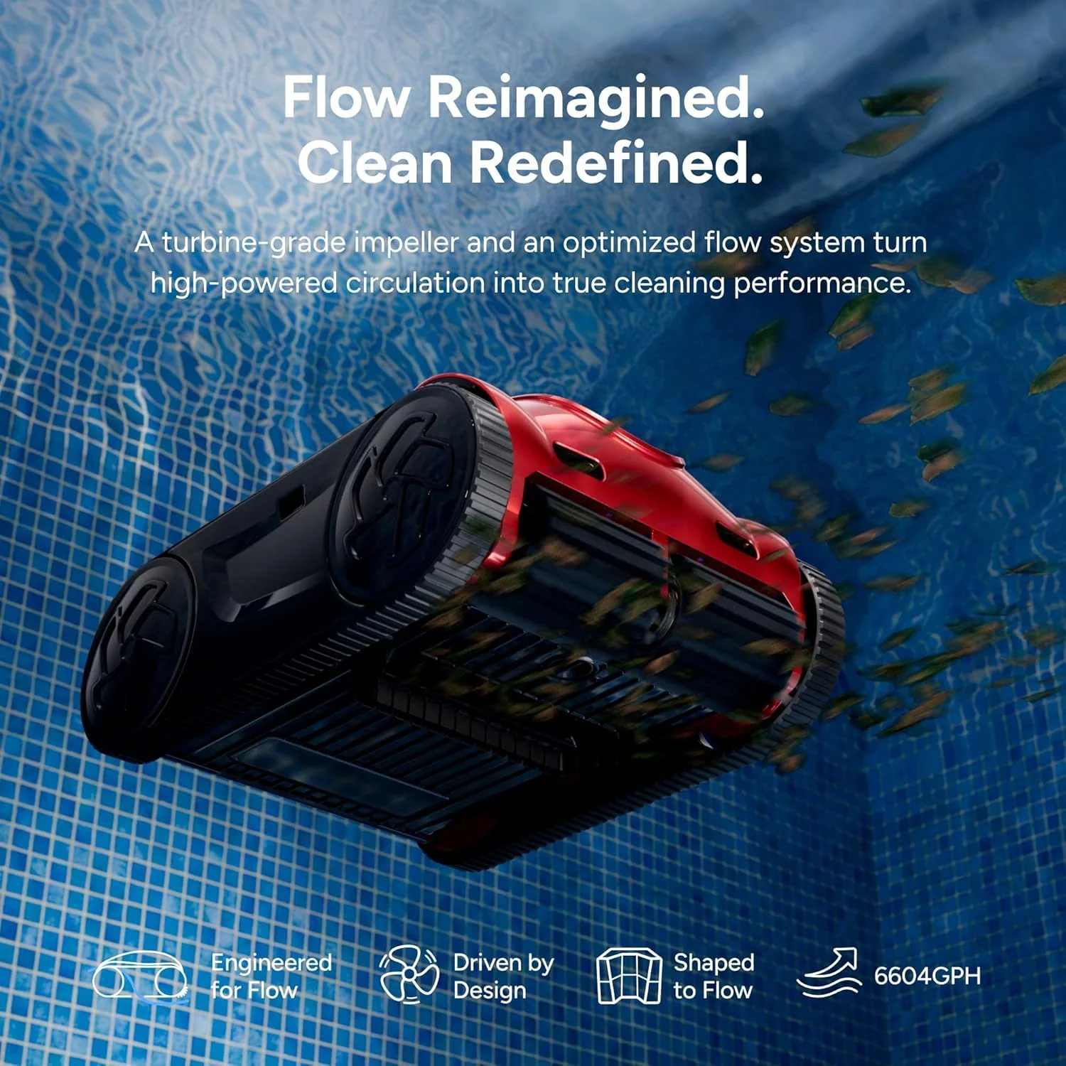 (2026 Upgrade) iGarden Pool Cleaner K Pro, 10H Runtime, Cordless Robotic Pool Vacuum for Inground Pools, 200% Turbo Suction, Smart Navigation, Touchscreen & APP, 4L Large Basket, Auto-Parking - Image 3