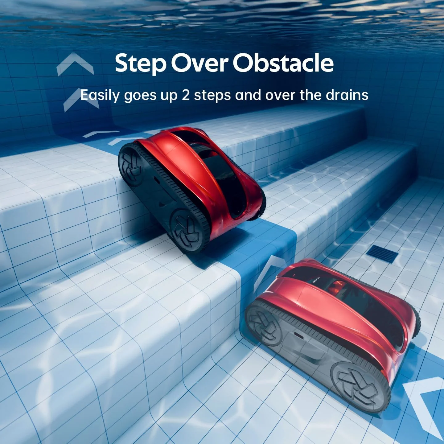 (2026 Upgrade) iGarden Pool Cleaner K Pro, 10H Runtime, Cordless Robotic Pool Vacuum for Inground Pools, 200% Turbo Suction, Smart Navigation, Touchscreen & APP, 4L Large Basket, Auto-Parking - Image 5