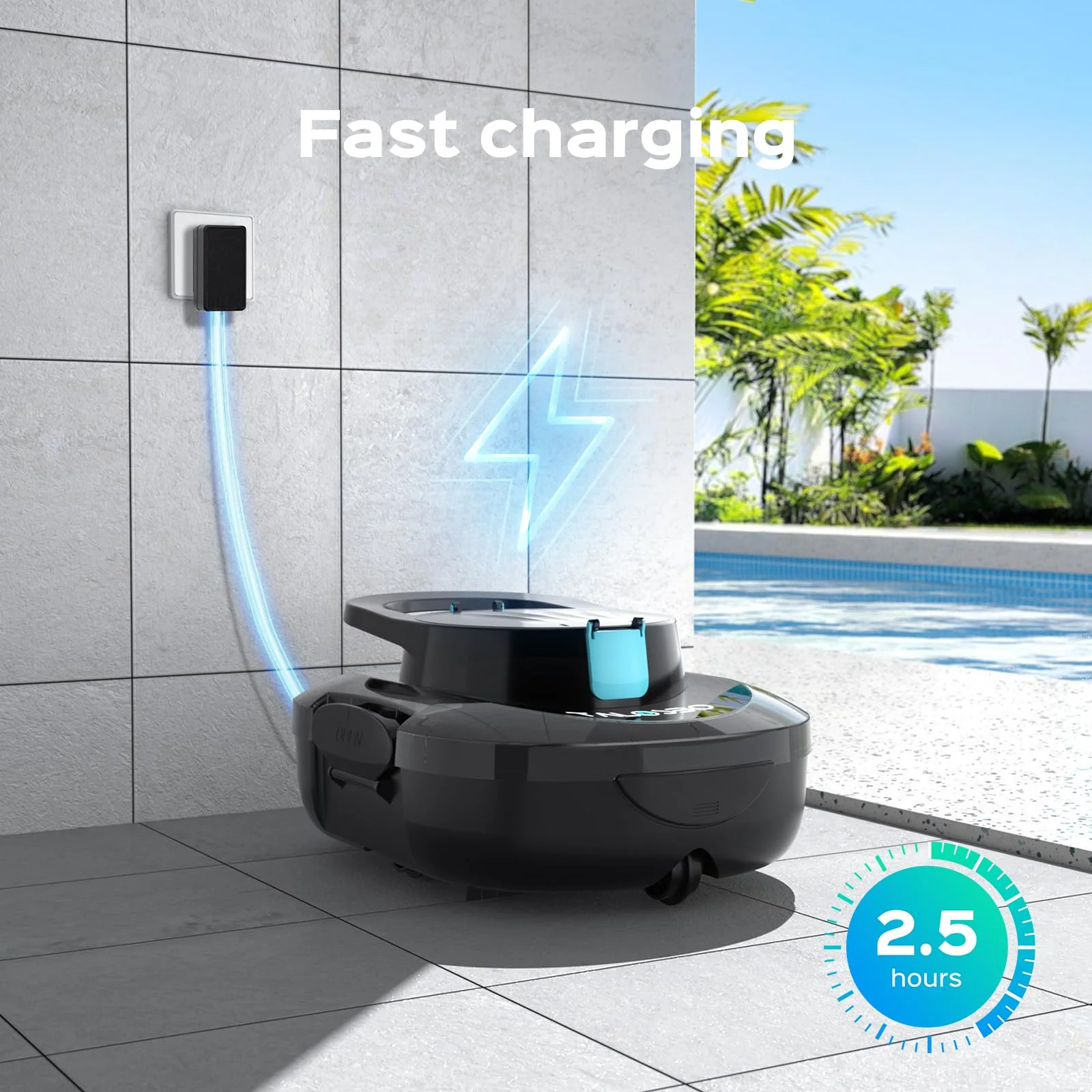 (2026 Upgrade) TALOSBO S1 PRO Robotic Pool Vacuum – Dual-Motor Above-Ground Pool Cleaner, 120 Mins Runtime, Quick Charging, 2.2L Large Filter Basket & Auto-Parking for Easy Retrieval - Image 4