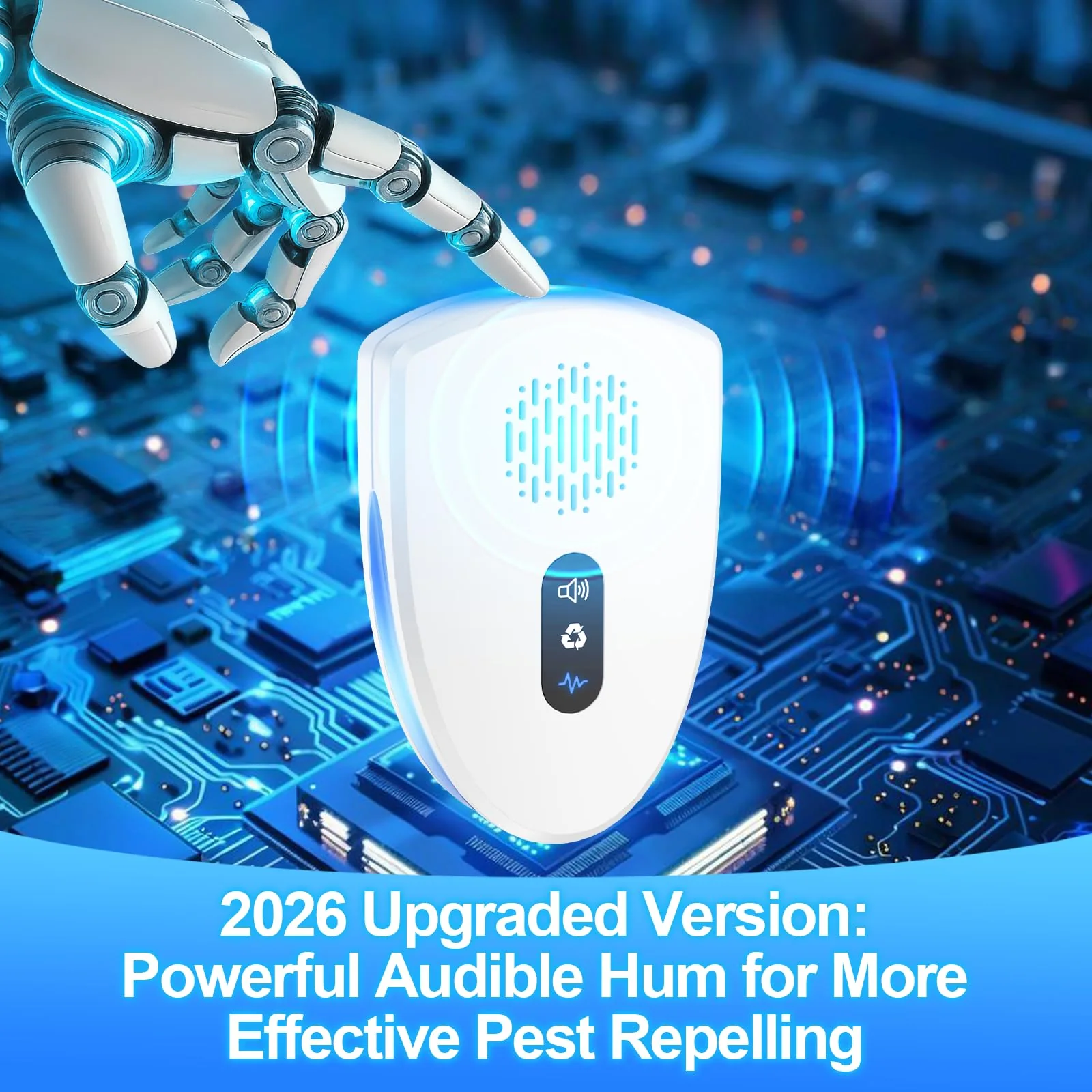 2026 Upgraded Ultrasonic Pest Control Repeller, Mouse Repellent Indoor for Spider Bug Roach Ant Mosquito Rat Mice Insect Deterrent, Mouse Rodent Repellent Ultrasonic Plug in, 3 Mode Switching, 6 Pack - Image 7