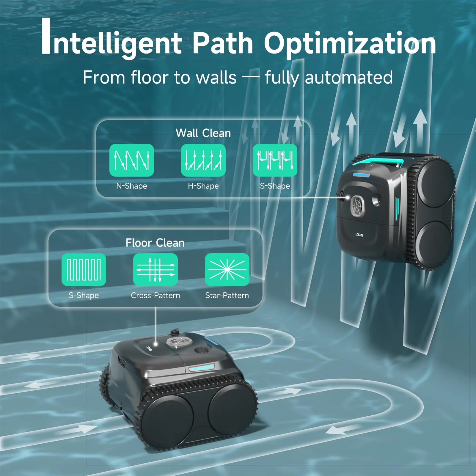 (2026 Upgraded) WYBOT C2 Cordless Robotic Pool Cleaner, Dual Filtration, Wall Climbing & Waterline Cleaning, App Scheduling, Smart Navigation, Pool Vacuum for Inground/Above Ground Pools-2152 Sq.ft - Image 6