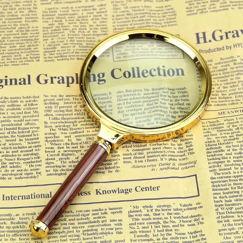 20X HD Magnifying Glass (Full Size-90mm) for Desktop, Collectors, Youth and The Elderly. Free Bonus, (3) Credit Card Sized Magnifiers for Shopping or dosing Medicine ($3.96 Value). - Image 6