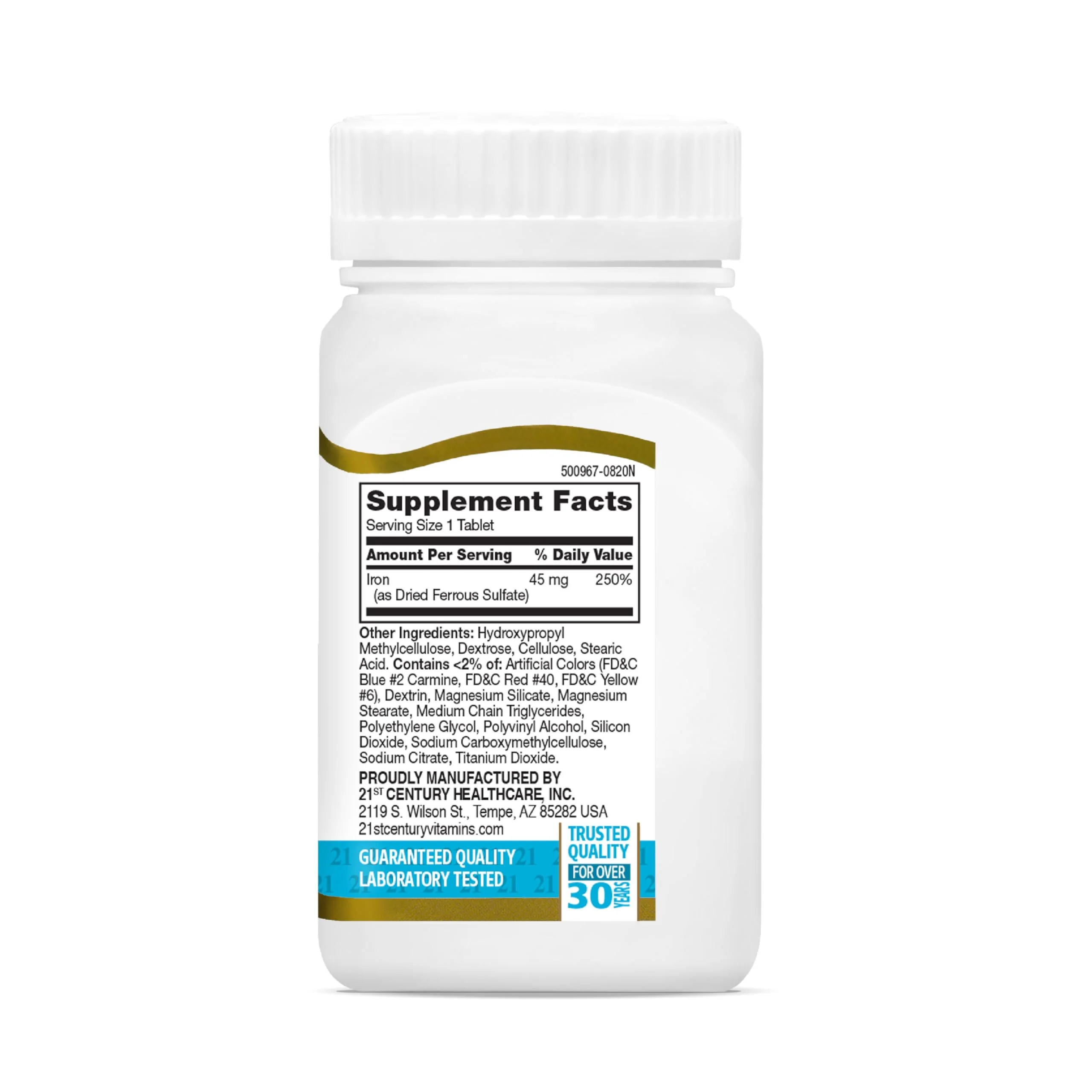 21st Century Slow Release Iron Tablets, 60 Count - Image 9
