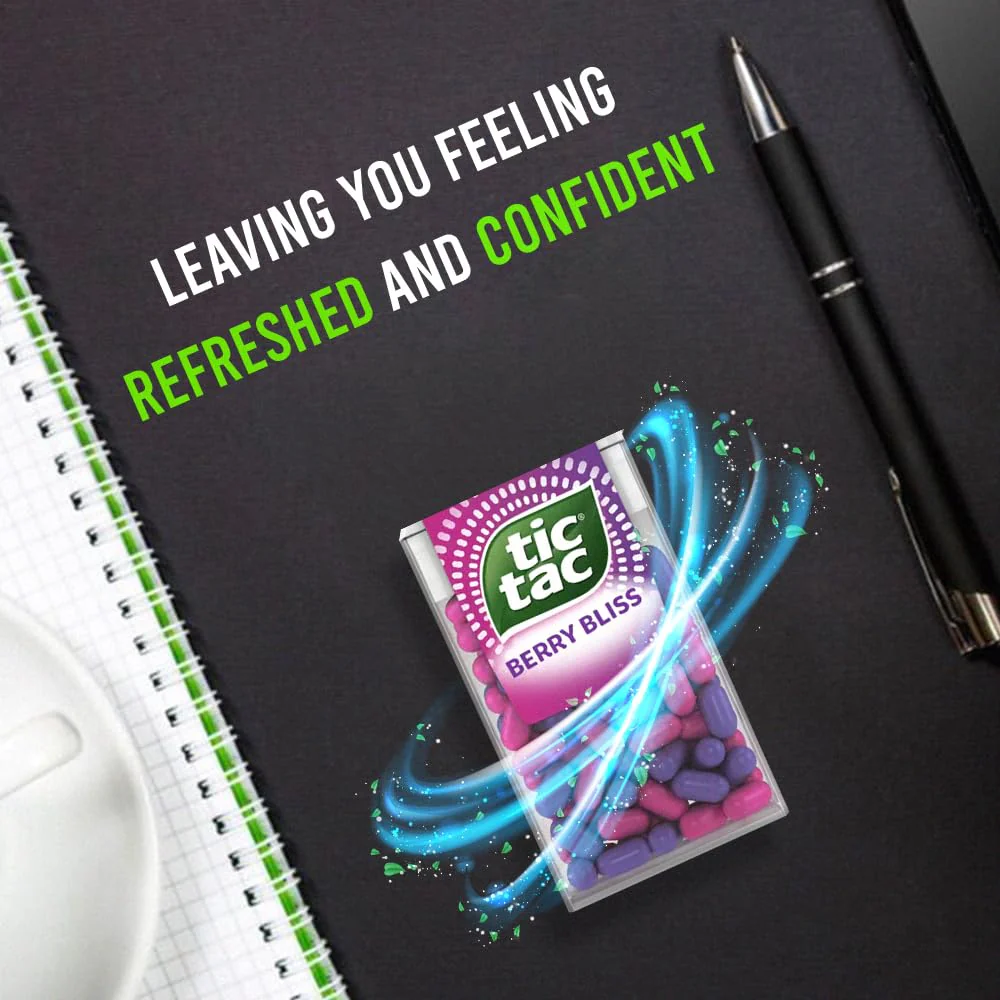 24 Berry Bliss Tic Tac Mint sweets For Little Moments of Refreshment - Sold By VR Angel - Image 3