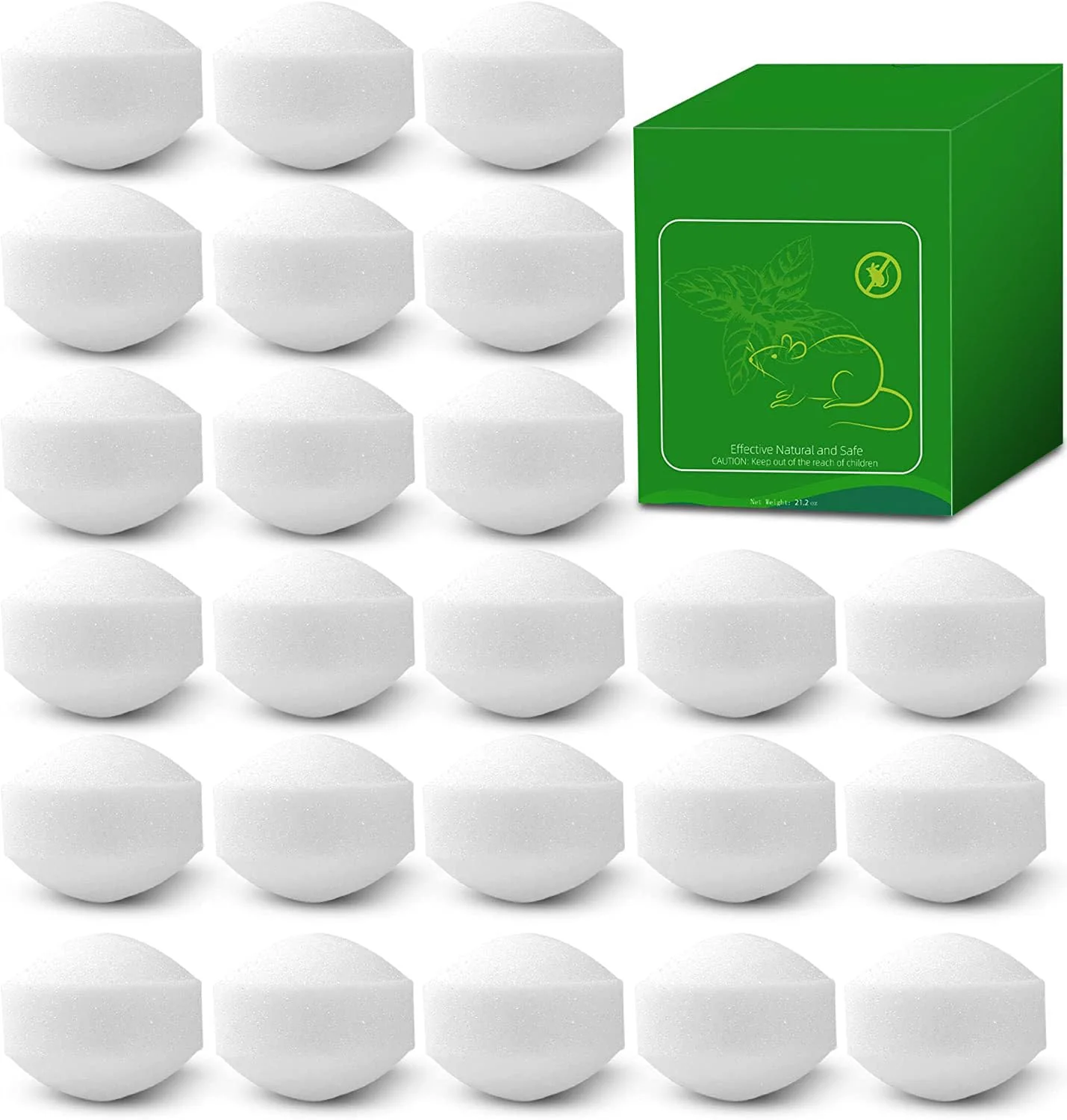 24 Pack Rat Repellent Peppermint Oil Rat Repellent, Mouse Repellent for Car Campers Outdoors Indoor Garage