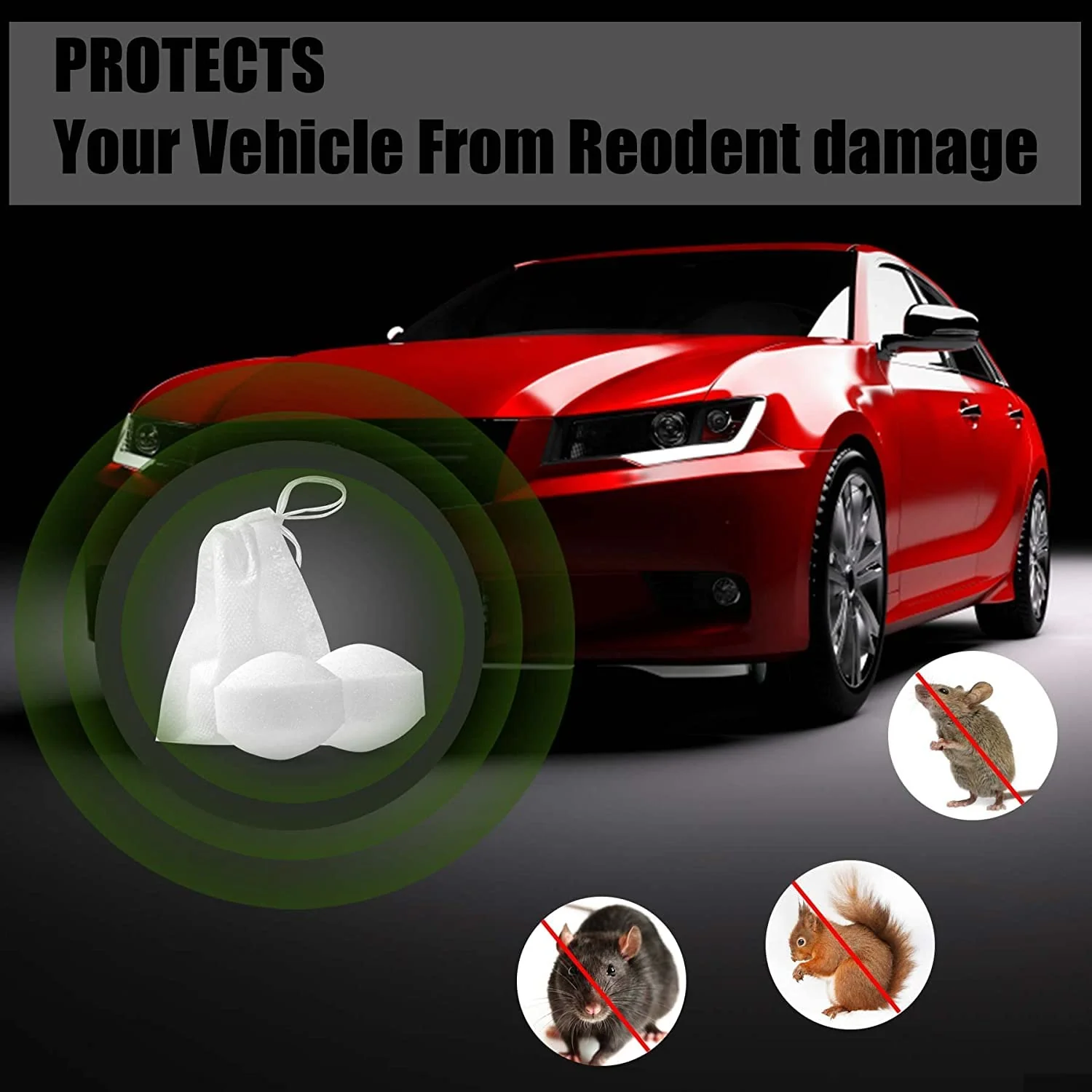 24 Pack Rat Repellent Peppermint Oil Rat Repellent, Mouse Repellent for Car Campers Outdoors Indoor Garage - Image 8
