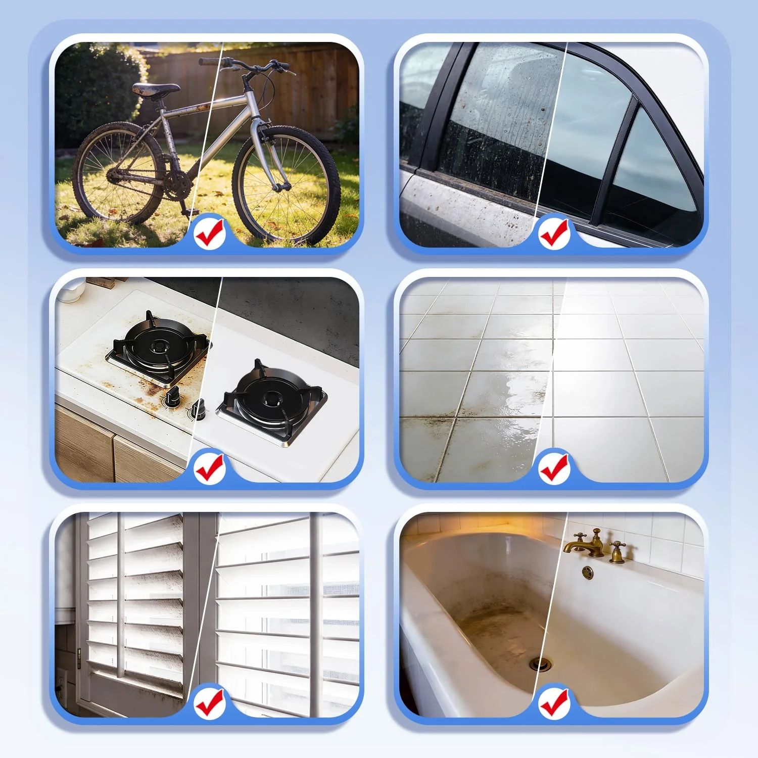 2500W High Temperature Pressurized Steam Cleaner Hand-held Portable Steam Cleaning Machine 1000ml Tank for Kitchen Toilet Car Seat (Red, 110V) - Image 7