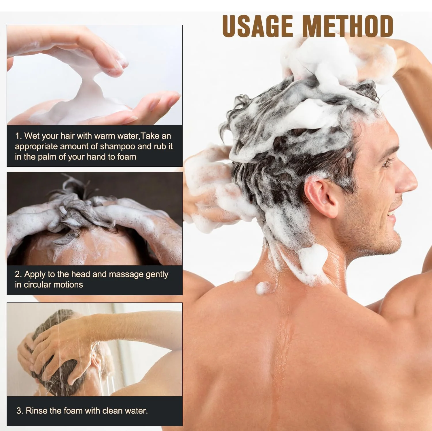 2PCS Root Activator Shampoo, Hair Growth Root Activator Shampoo, for Smooth and Strong Hair Restoration - Image 3