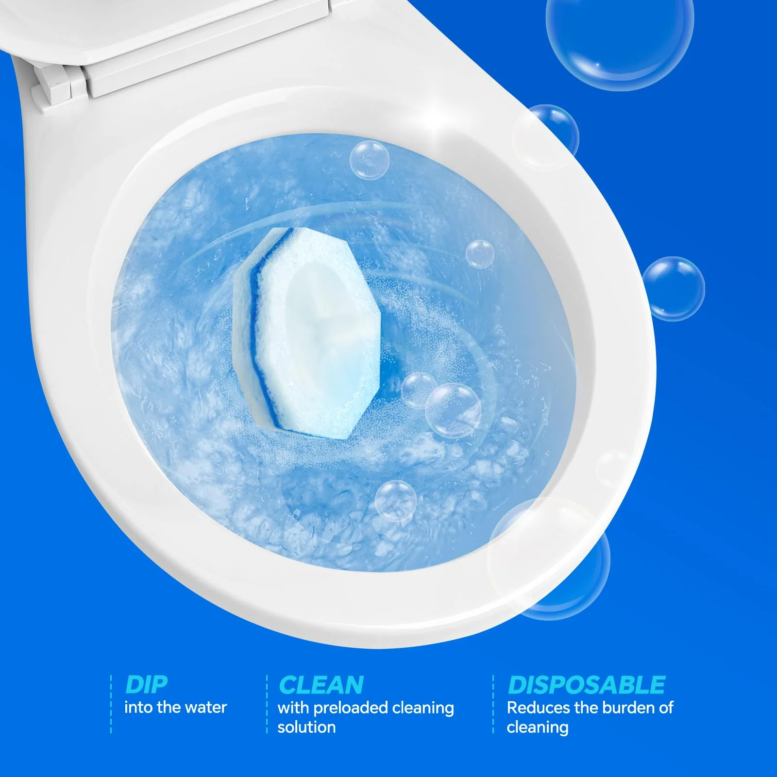 2X Cleaning Power Upgrade Formula Toilet Wand Refills, Fits for Clorox Wand,150 Count Disposable Toilet Bowl Wand Refills - No Falling Apart, Fits Most Brand Toilet Brushes for Bathroom Cleaning - Image 4